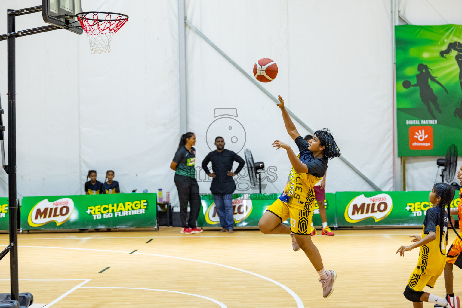 Milo 5 x 5 Junior Challenge 2025 - Basketball tournament held in Basketball Training Center, Male', Maldives on Thursday, 09th October 2025. 
Photo by: Hassan Simah / Images.mv