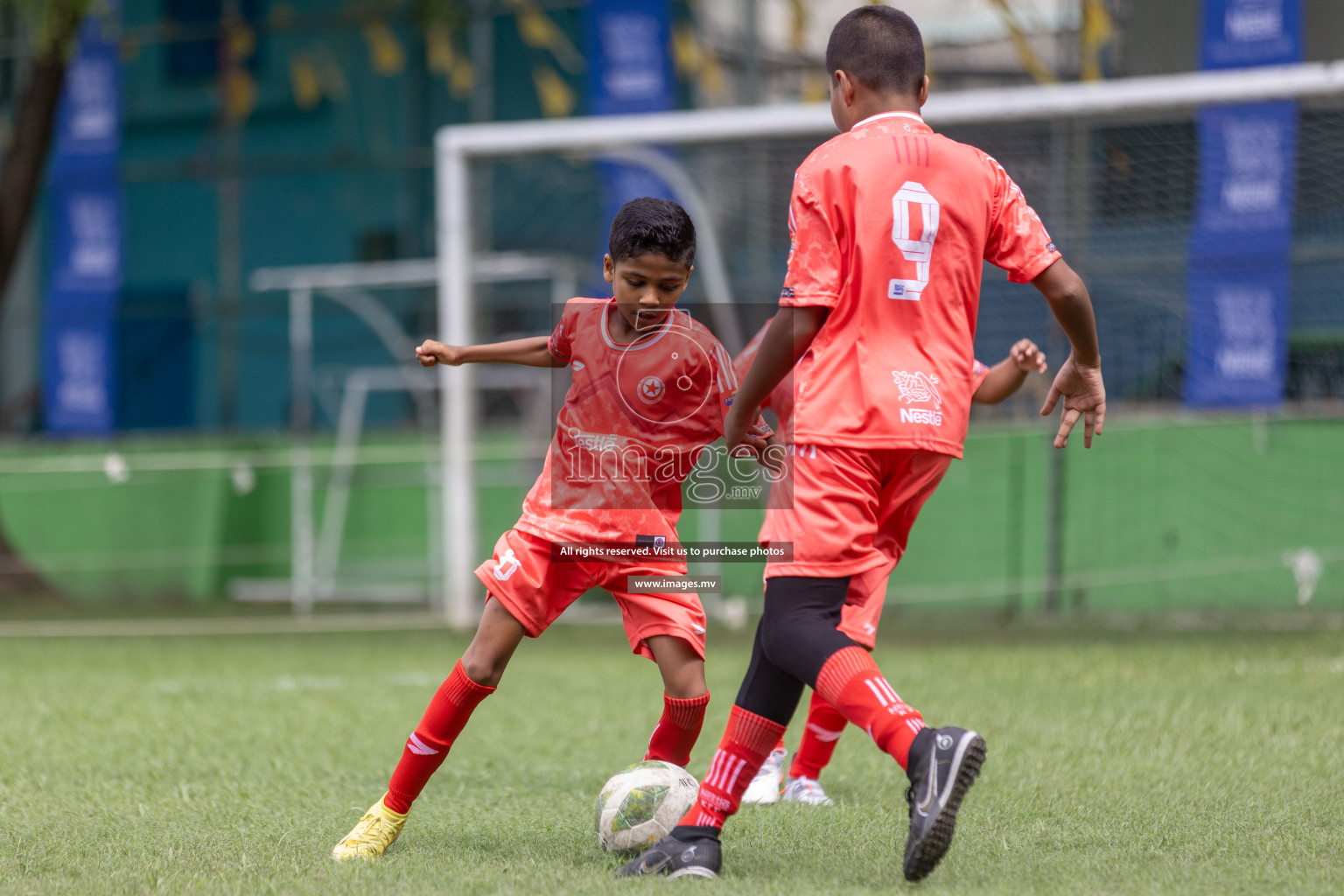 Day 1 of Nestle kids football fiesta, held in Henveyru Football Stadium, Male', Maldives on Wednesday, 11th October 2023 Photos: Shut Abdul Sattar/ Images.mv