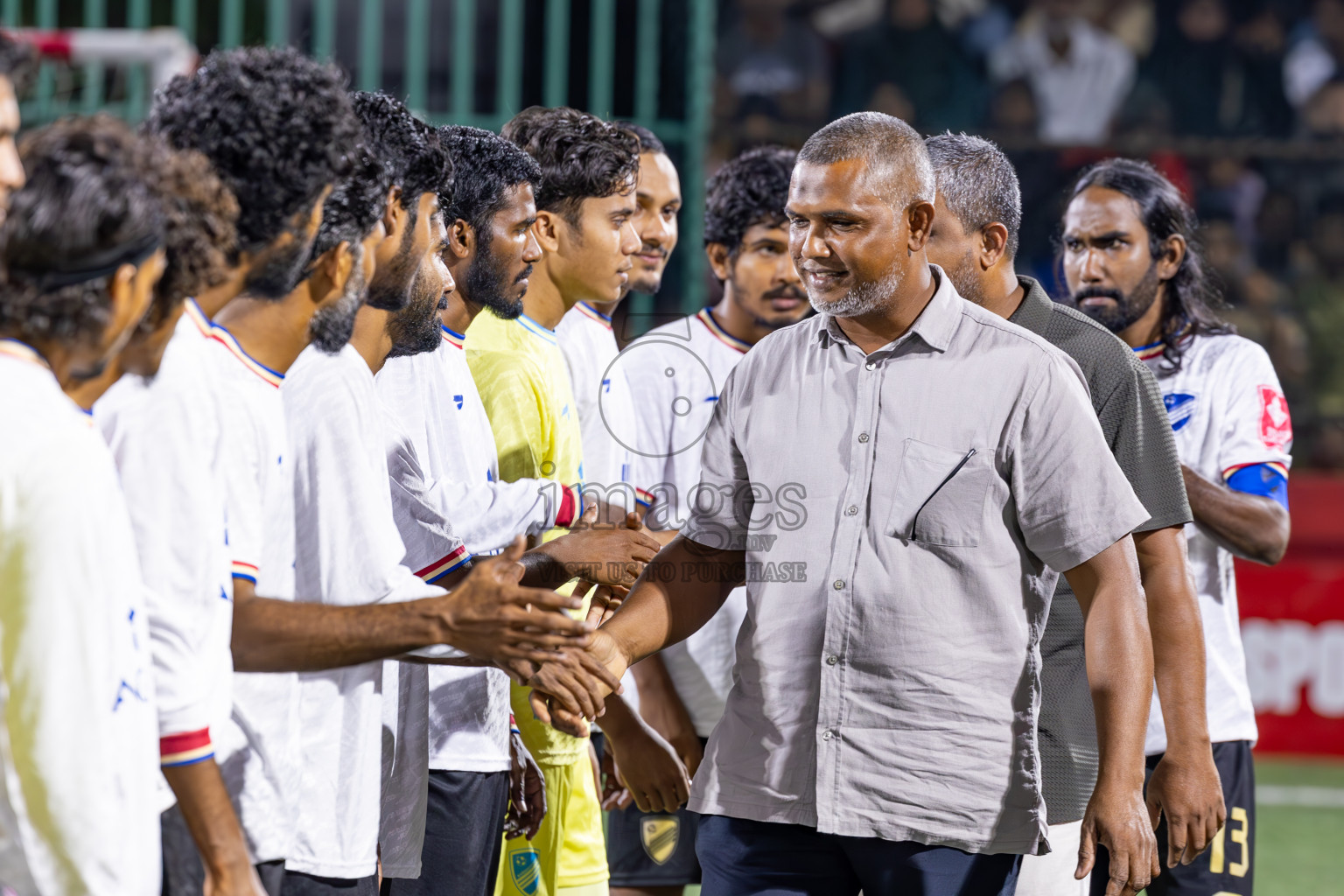 Dh Maaenboodhoo vs Dh Kudahuvadhoo in Dhaalu Atoll Finals in Day 25 of Golden Futsal Challenge 2025 was held on Wednesday , 28th January 2025, in Hulhumale', Maldives. Photos: Ismail Thoriq / images.mv