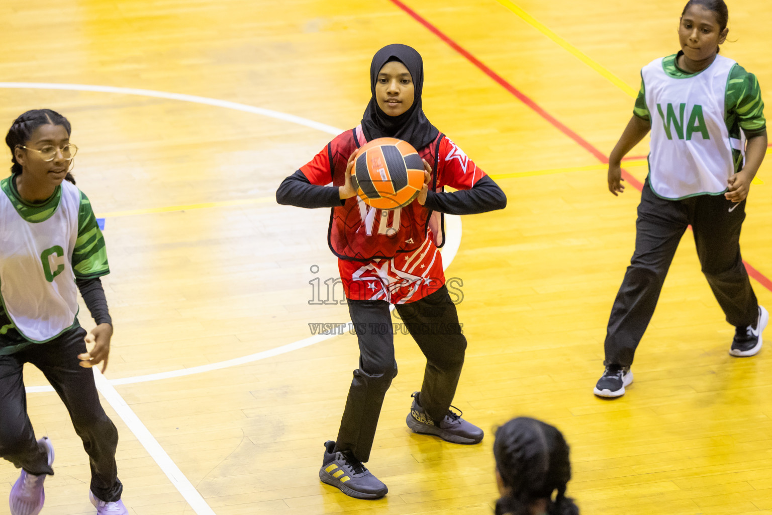 Day 14 of 25th Inter-School Netball Tournament was held in Social Center at Male', Maldives on Sunday, 25th August 2024. Photos: Hasni / images.mv