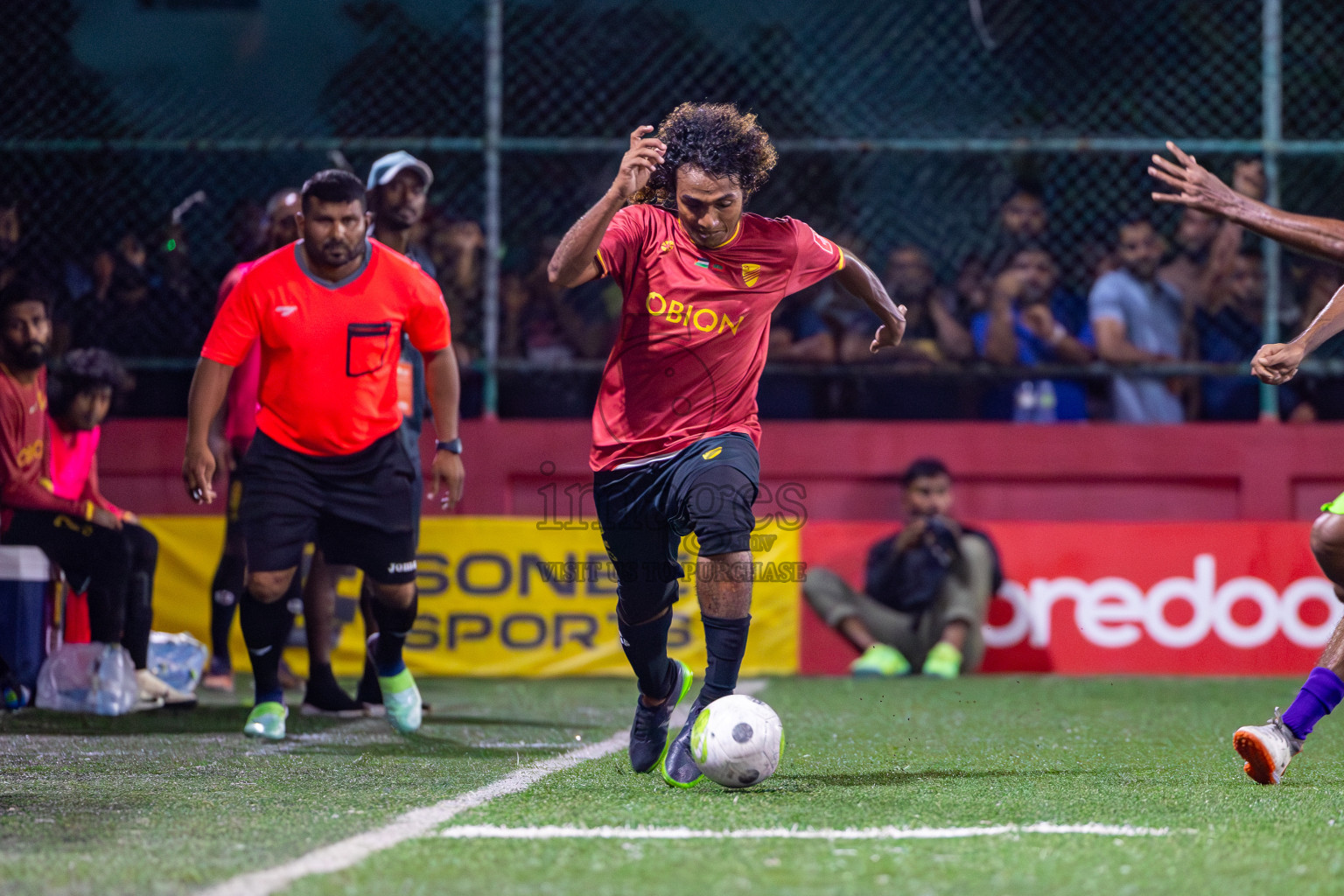 Dh Kudahuvadhoo  vs F Bilehdhoo on Day 34 of Golden Futsal Challenge 2024 was held on Monday, 19th February 2024, in Hulhumale', Maldives
Photos: Mohamed Mahfooz Moosa / images.mv