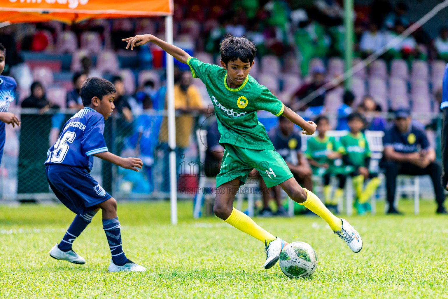 Day 1 of Under 10 MILO Academy Championship 2024 was held at National Stadium in Male', Maldives on Friday, 26th April 2024. Photos: Nausham Waheed / images.mv