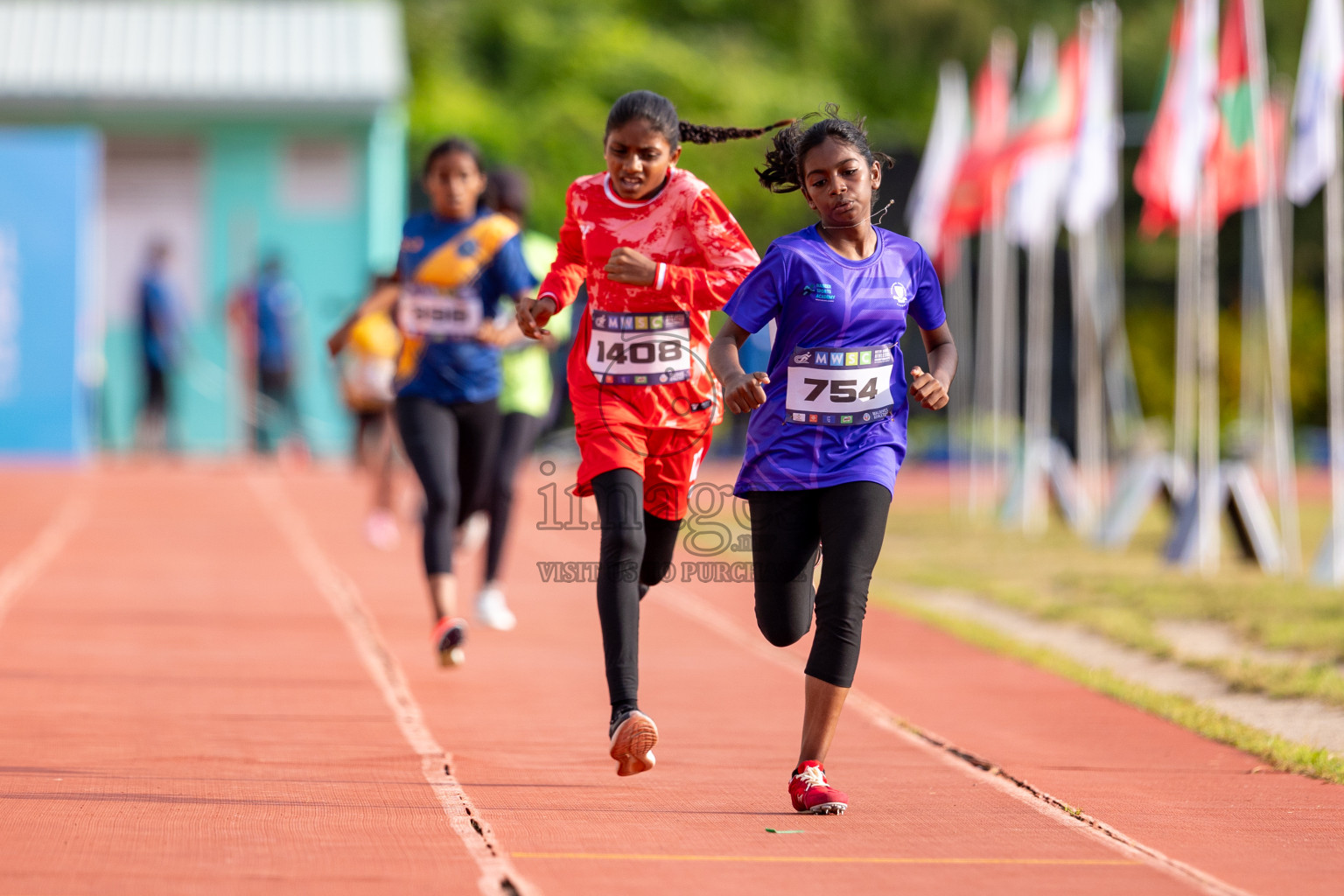 Day 3 of MWSC Interschool Athletics Championships 2024 held in Hulhumale Running Track, Hulhumale, Maldives on Monday, 11th November 2024. 
Photos by: Hassan Simah / Images.mv