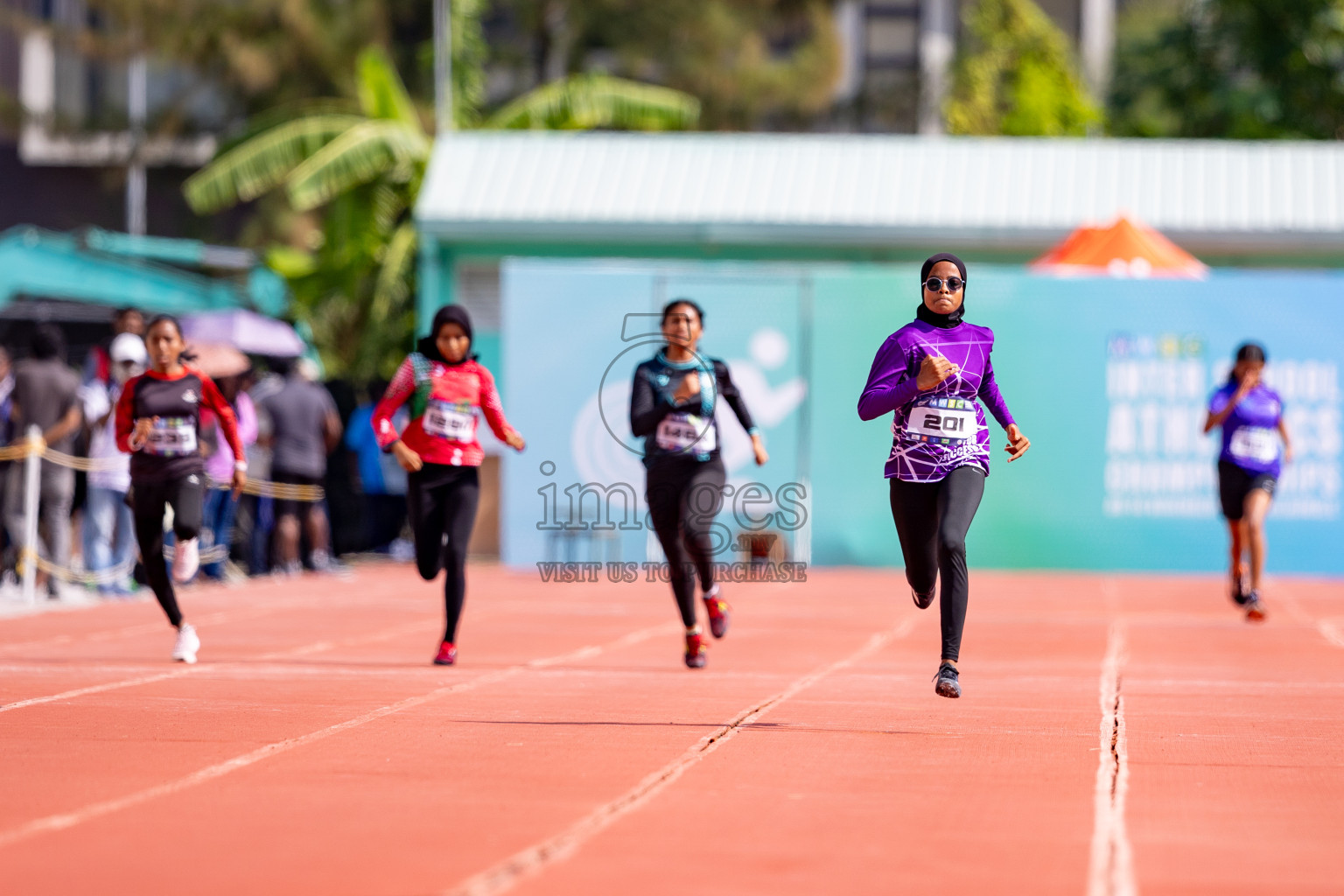 Day 3 of MWSC Interschool Athletics Championships 2024 held in Hulhumale Running Track, Hulhumale, Maldives on Monday, 11th November 2024. 
Photos by: Hassan Simah / Images.mv