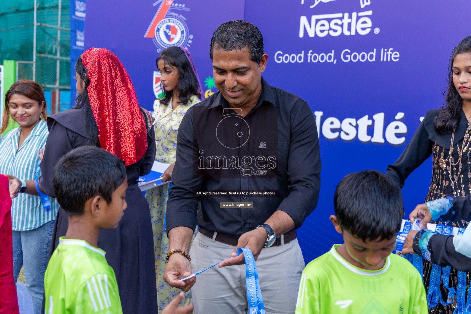 Day 4 of Nestle Kids Football Fiesta, held in Henveyru Football Stadium, Male', Maldives on Saturday, 14th October 2023
Photos: Ismail Thoriq / images.mv