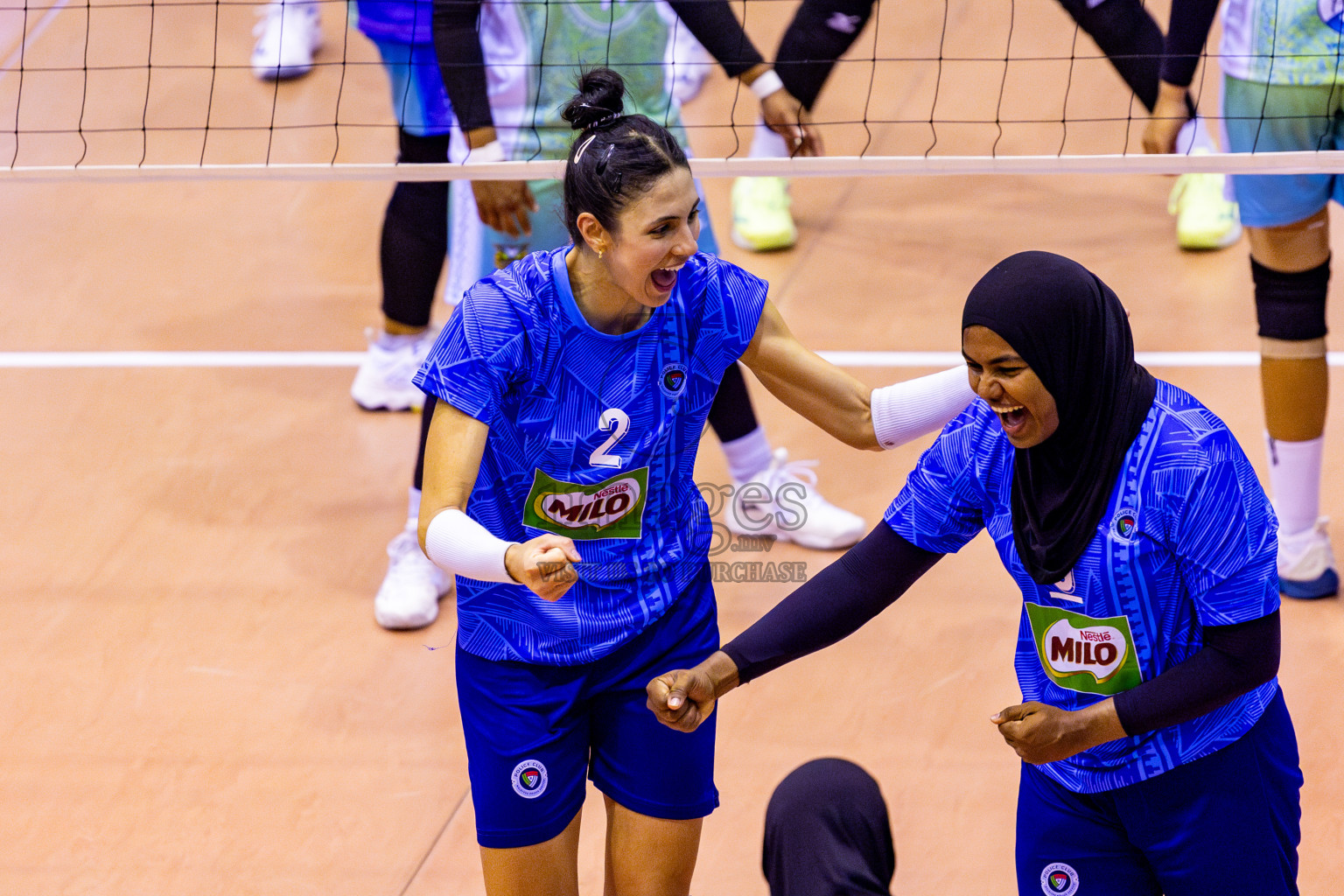 Club WAMCO vs Police Club in Semi Finals of Women's Division of VAM Cup 2025 held in Male', Maldives on Tuesday, 15th April 2025 at Social Center Indoor Hall Photos By: Nausham Waheed / images.mv