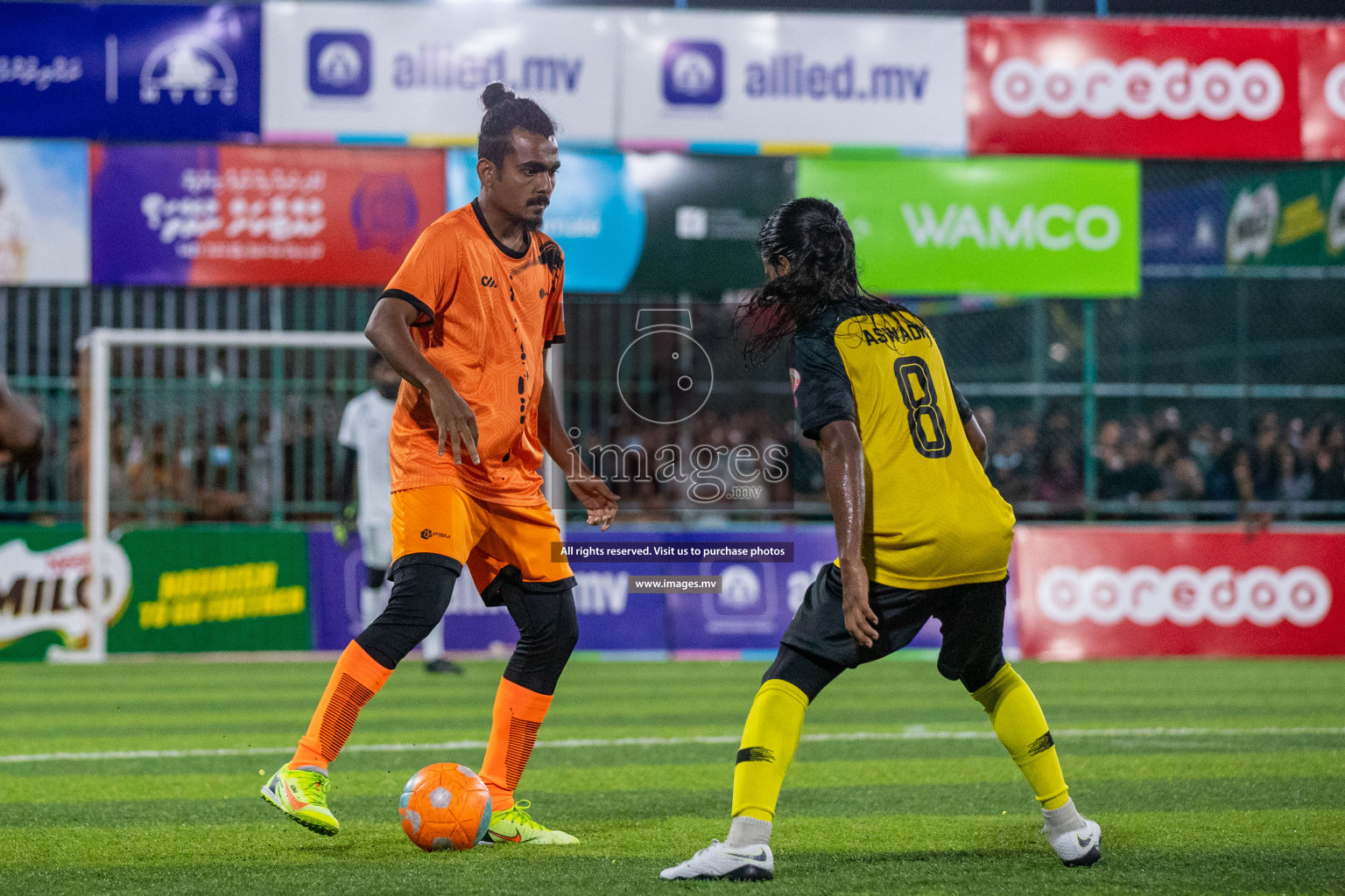 RRC Vs FSM in the Semi Finals of Club Maldives 2021 held in Hulhumale, Maldives on 19 December 2021. Photos: Ismail Thoriq / images.mv