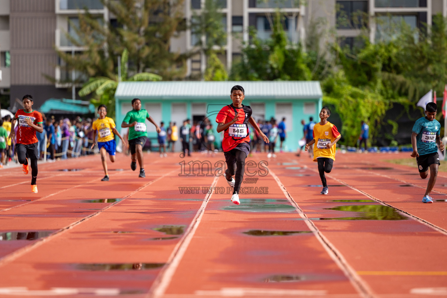 Day 1 of MWSC Interschool Athletics Championships 2024 held in Hulhumale Running Track, Hulhumale, Maldives on Saturday, 9th November 2024. 
Photos by: Ismail Thoriq, Hassan Simah / Images.mv