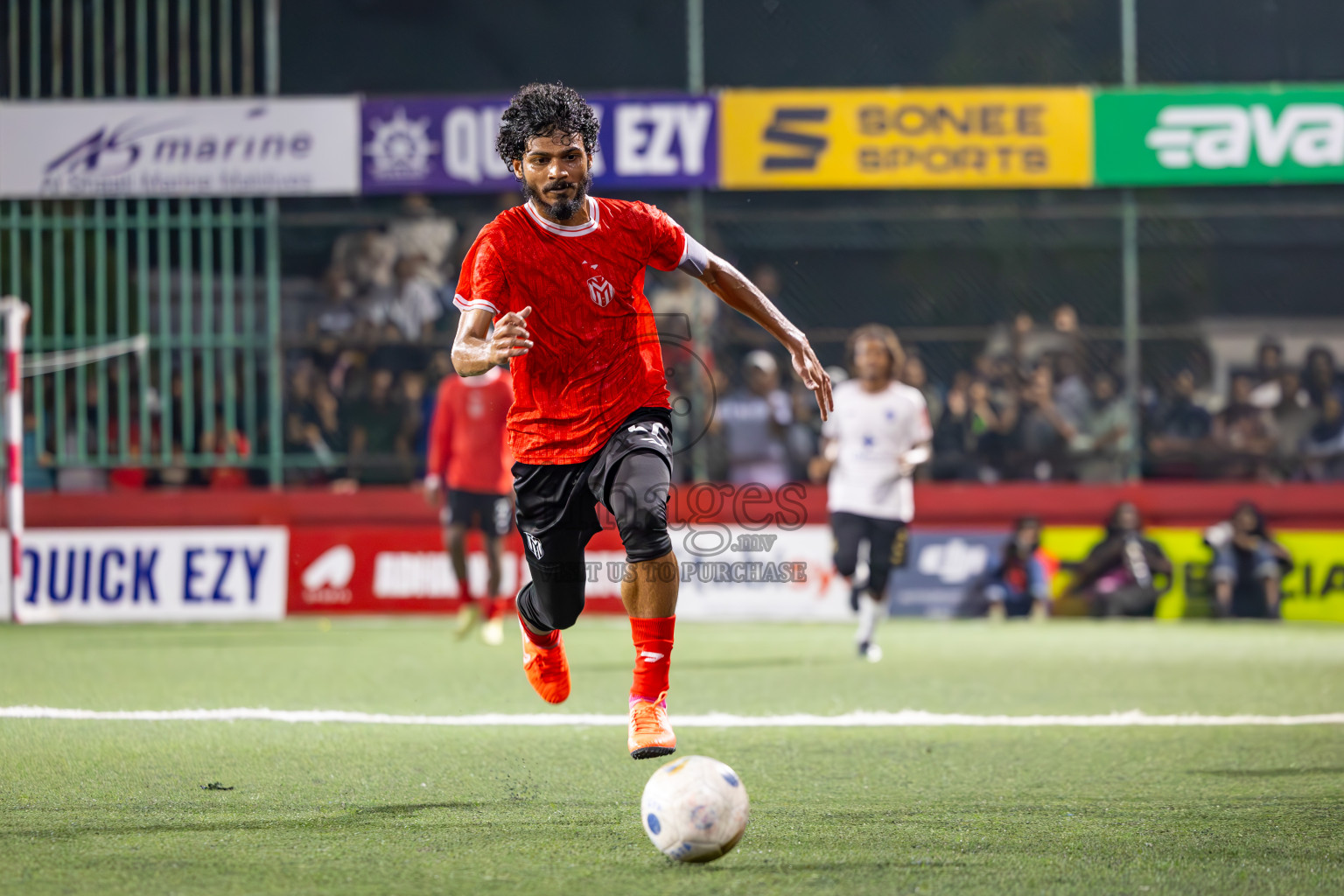 Dh Maaenboodhoo vs Dh Kudahuvadhoo in Dhaalu Atoll Finals in Day 25 of Golden Futsal Challenge 2025 was held on Wednesday , 28th January 2025, in Hulhumale', Maldives. Photos: Ismail Thoriq / images.mv