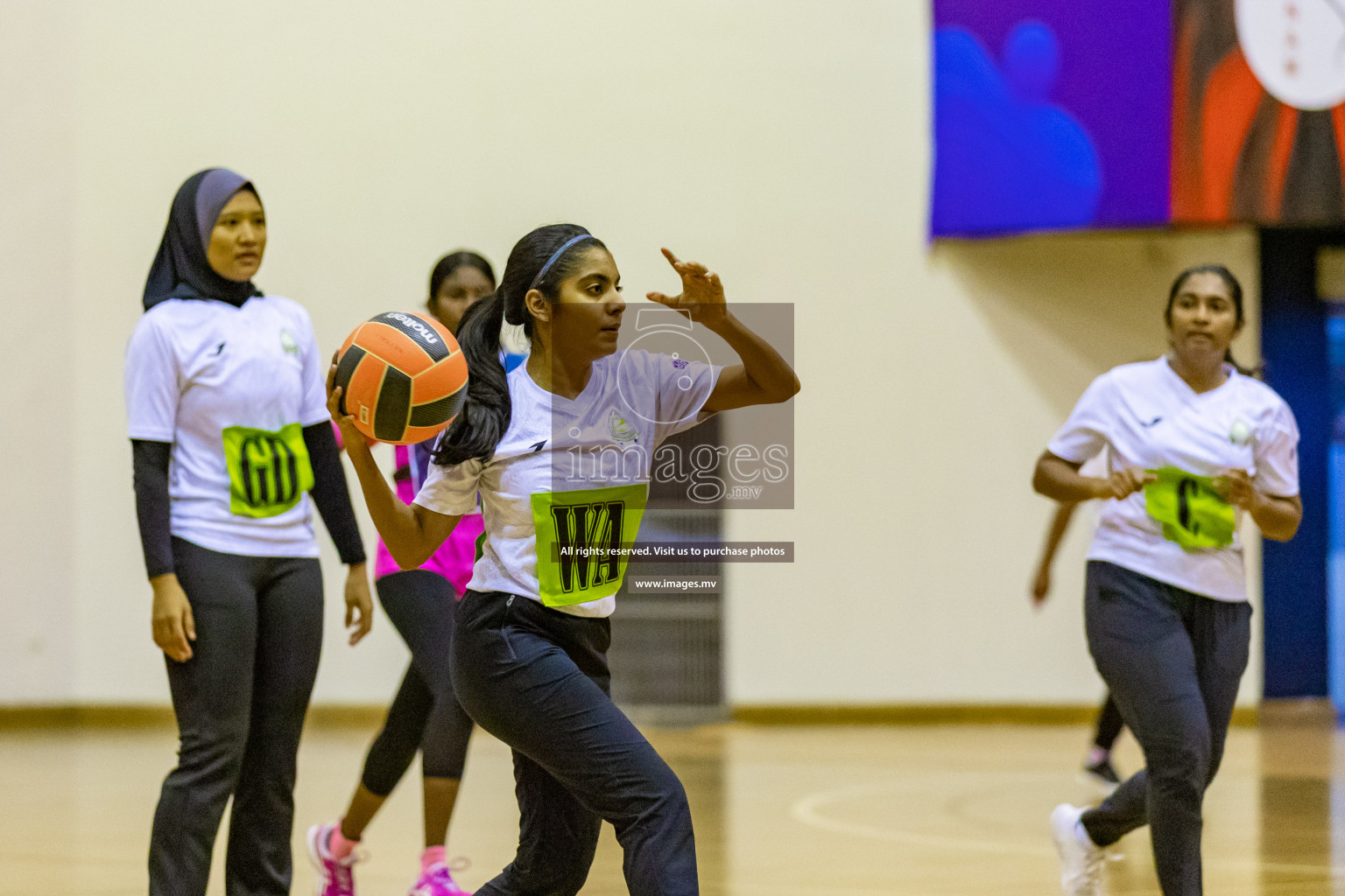 Sports Club Shining Star vs Club Green Streets in the Milo National Netball Tournament 2022 on 17 July 2022, held in Social Center, Male', Maldives. Photographer: Hassan Simah / Images.mv