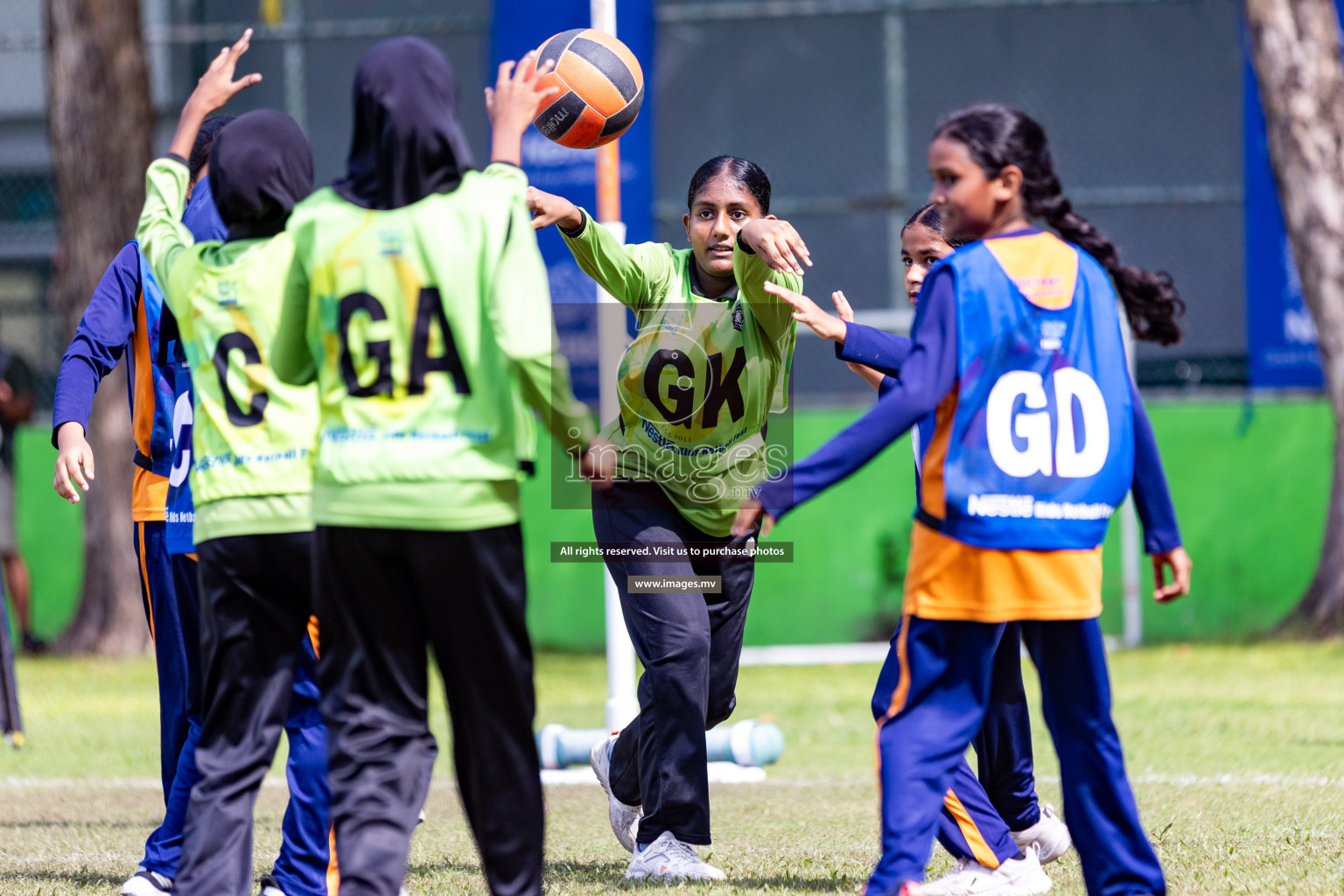 Day 1 of Nestle' Kids Netball Fiesta 2023 held in Henveyru Stadium, Male', Maldives on Thursday, 30th November 2023. Photos by Nausham Waheed / Images.mv