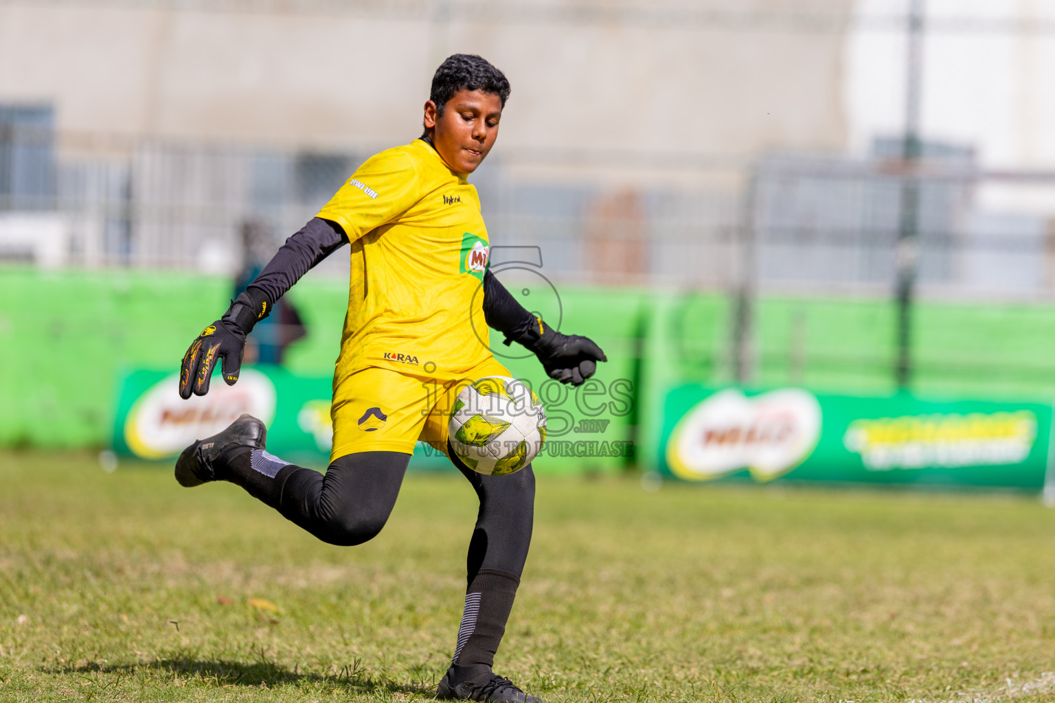 Day 4 of MILO Academy Championship 2025 (U14) was held on Sunday, 2nd November 2025 at Henveiru Football Grounds, Male', Maldives . 
Photos: Ismail Thoriq / images.mv
