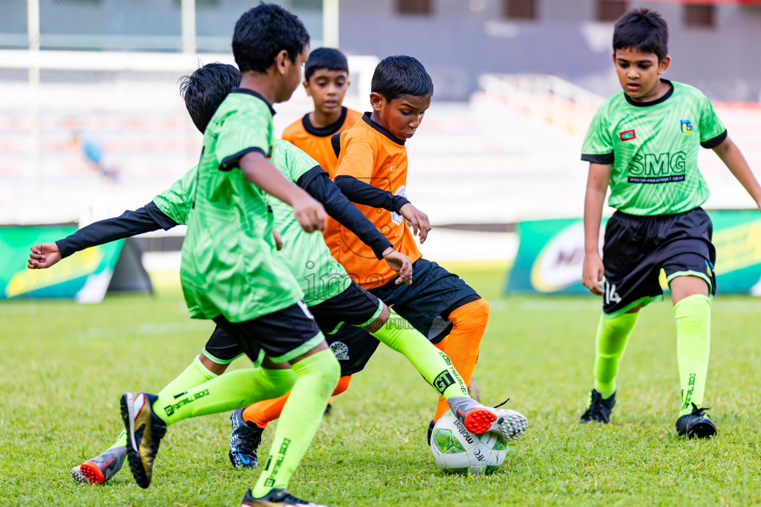 Day 2 of Under 10 MILO Academy Championship 2024 was held at National Stadium in Male', Maldives on Saturday, 27th April 2024. Photos: Nausham Waheed / images.mv