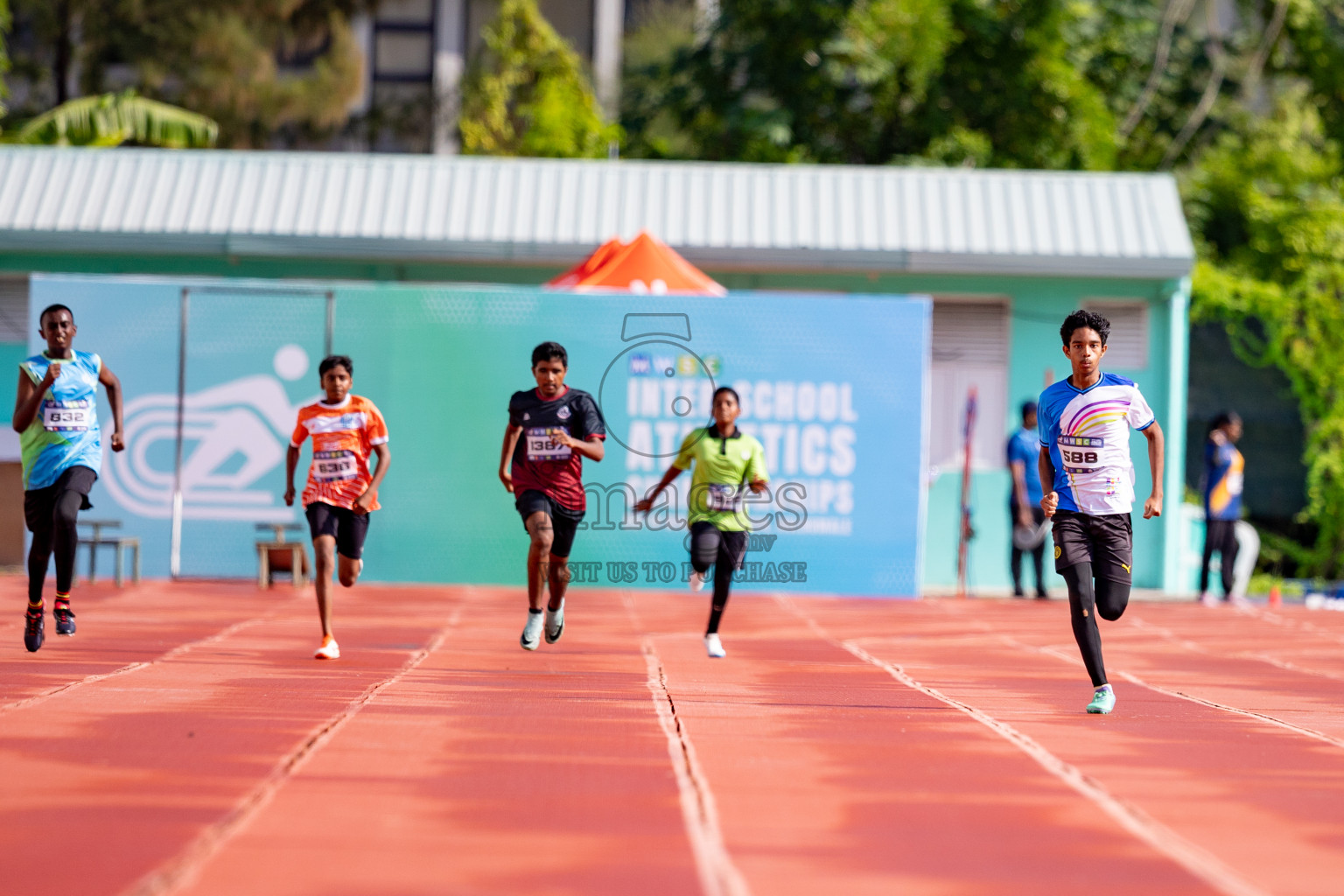 Day 3 of MWSC Interschool Athletics Championships 2024 held in Hulhumale Running Track, Hulhumale, Maldives on Monday, 11th November 2024. 
Photos by: Hassan Simah / Images.mv