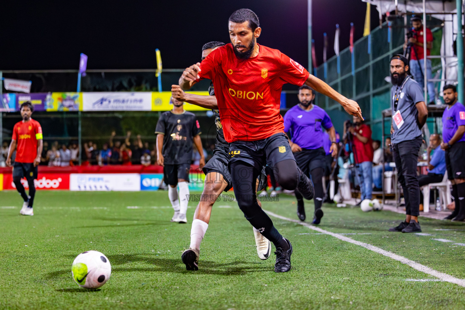 HDh Naavaidhoo vs HA Utheemu on Day 39 of Golden Futsal Challenge 2024 was held on Friday, 23rd February 2024, in Hulhumale', Maldives 
Photos: Mohamed Mahfooz Moosa/ images.mv