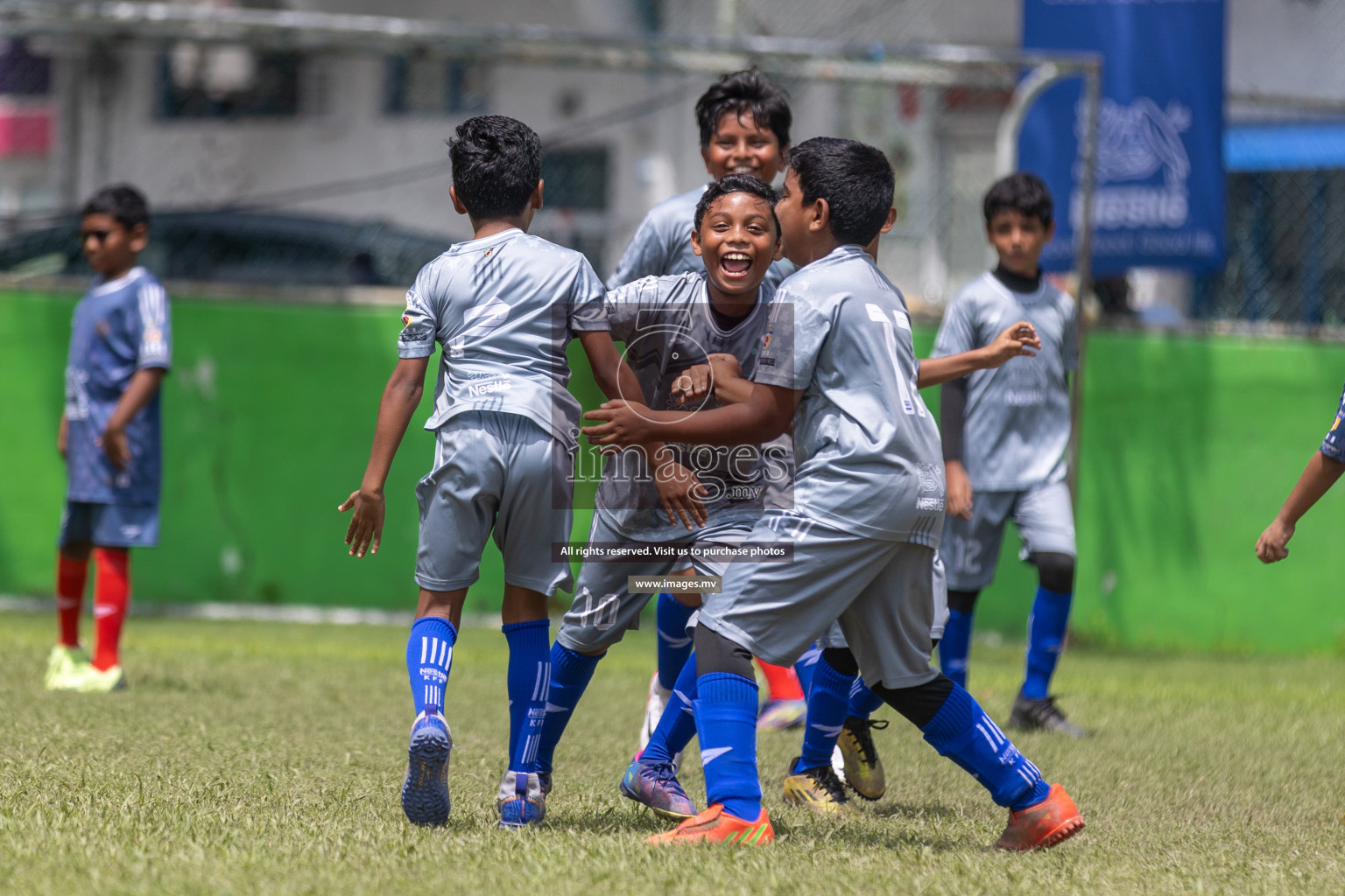 Day 2 of Nestle kids football fiesta, held in Henveyru Football Stadium, Male', Maldives on Thursday, 12th October 2023 Photos: Shuu Abdul Sattar / mages.mv