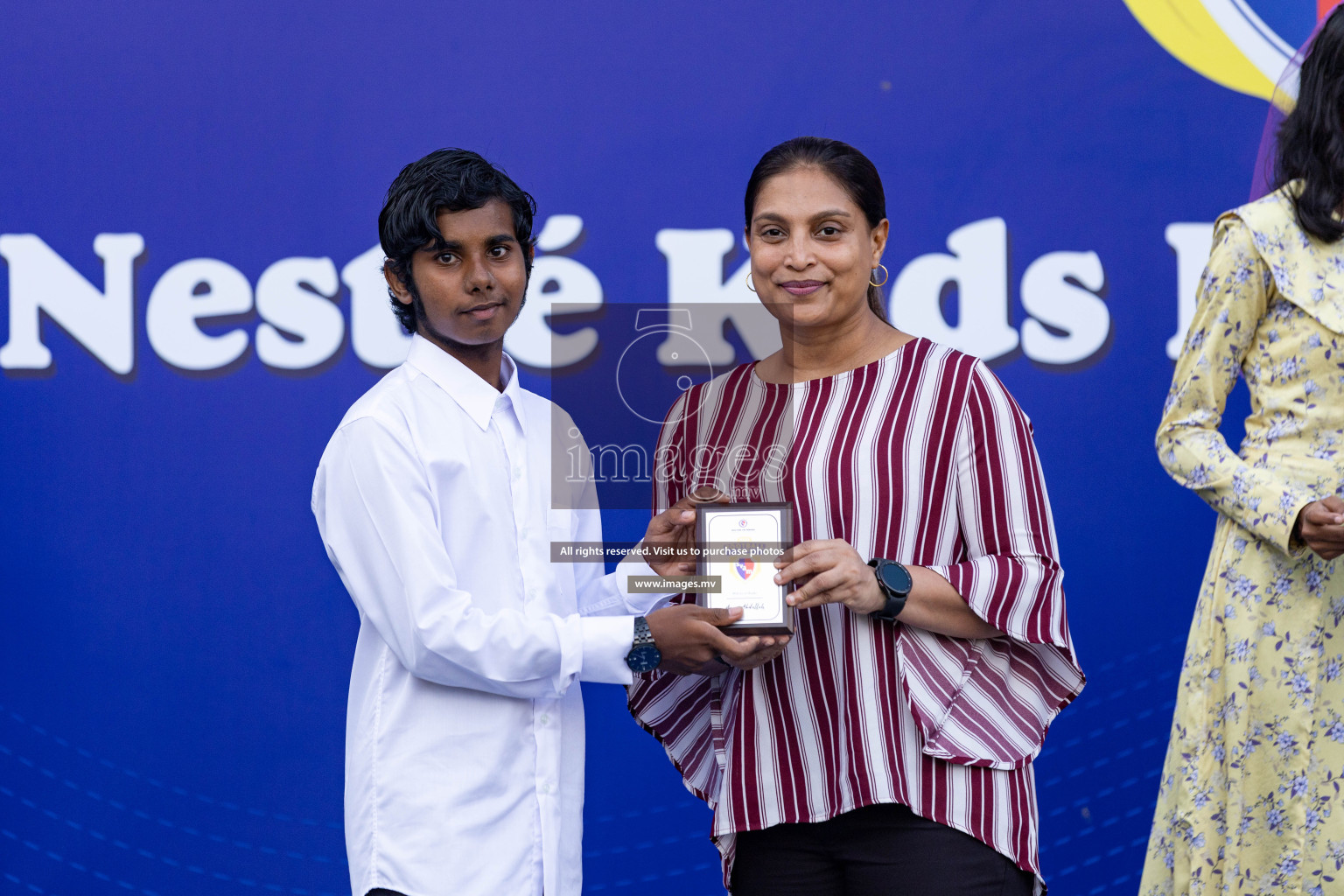 Day 4 of Nestle Kids Football Fiesta, held in Henveyru Football Stadium, Male', Maldives on Saturday, 14th October 2023 Photos: Nausham Waheed  / images.mv