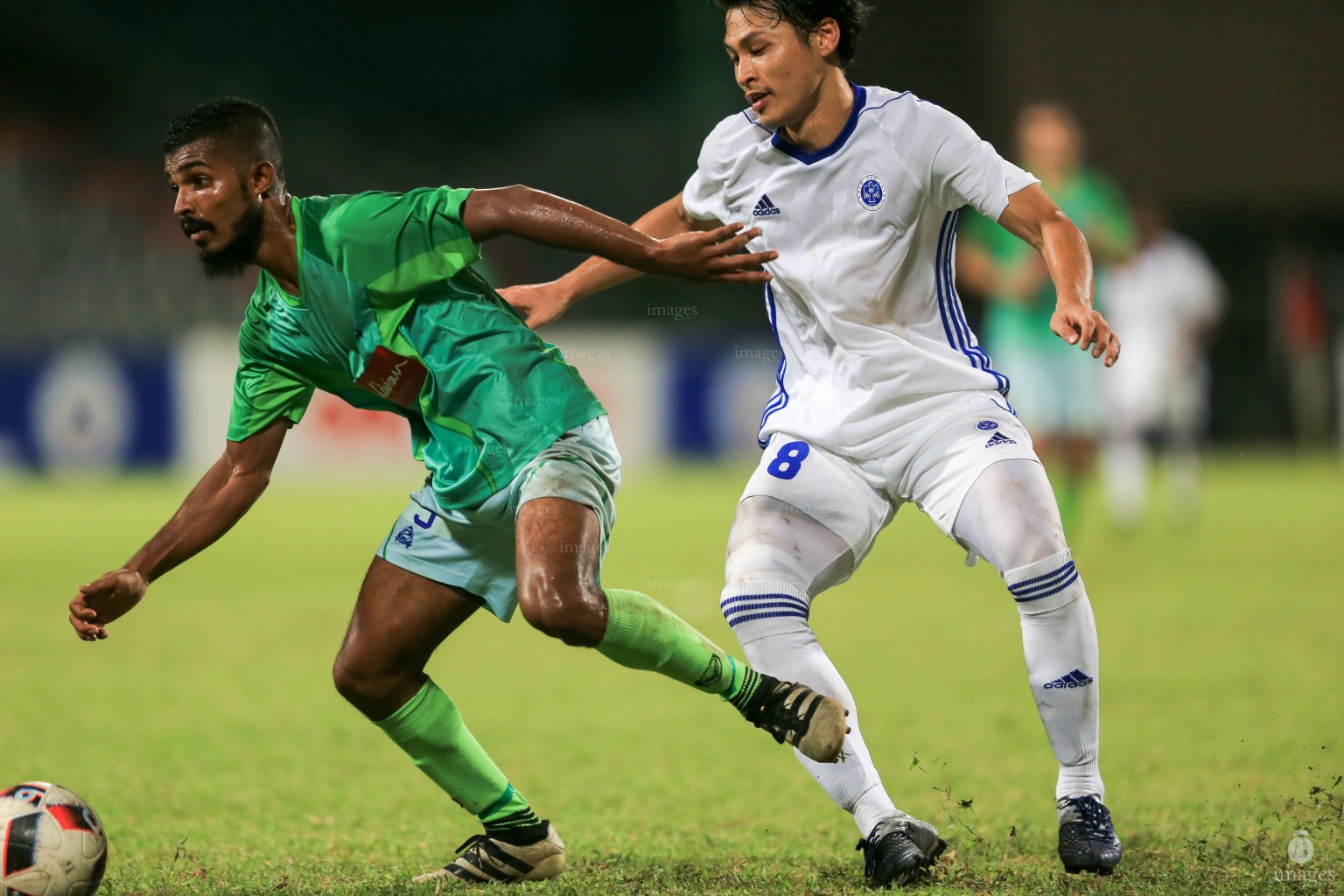 New Radiant Sports Club vs Green Street in STO Male' League in Male', Maldives, Friday, April 28, 2017. (Images.mv Photo/ Hussain Sinan). 
