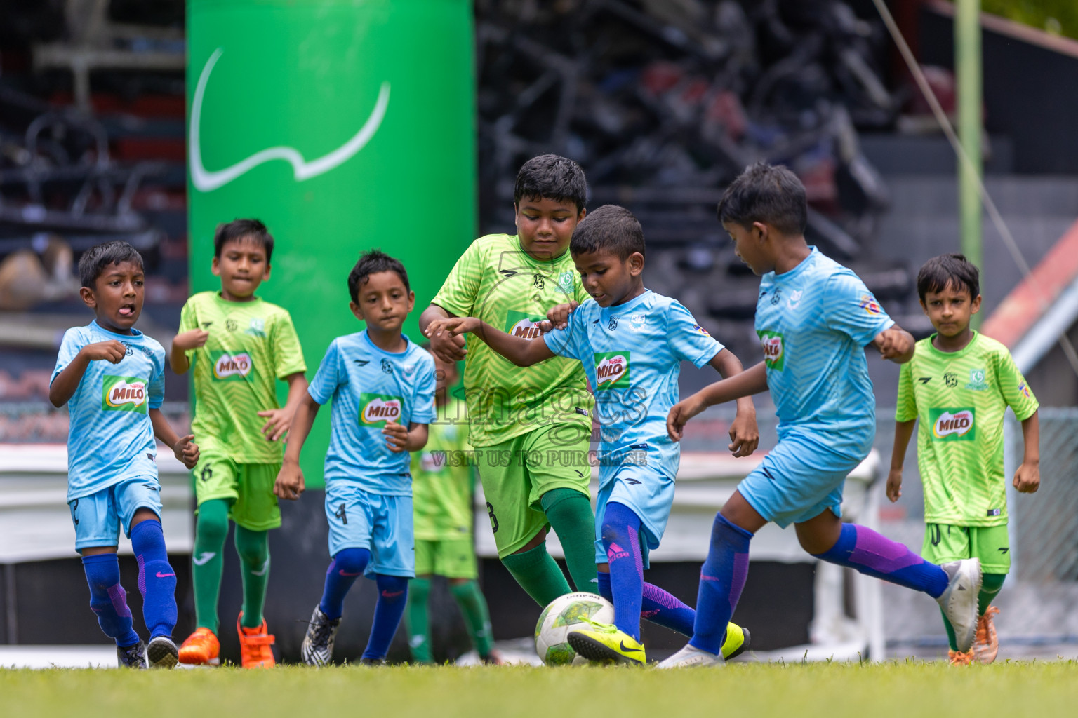 Day 2 of MILO Kids Football Fiesta was held at National Stadium in Male', Maldives on Saturday, 24th February 2024.