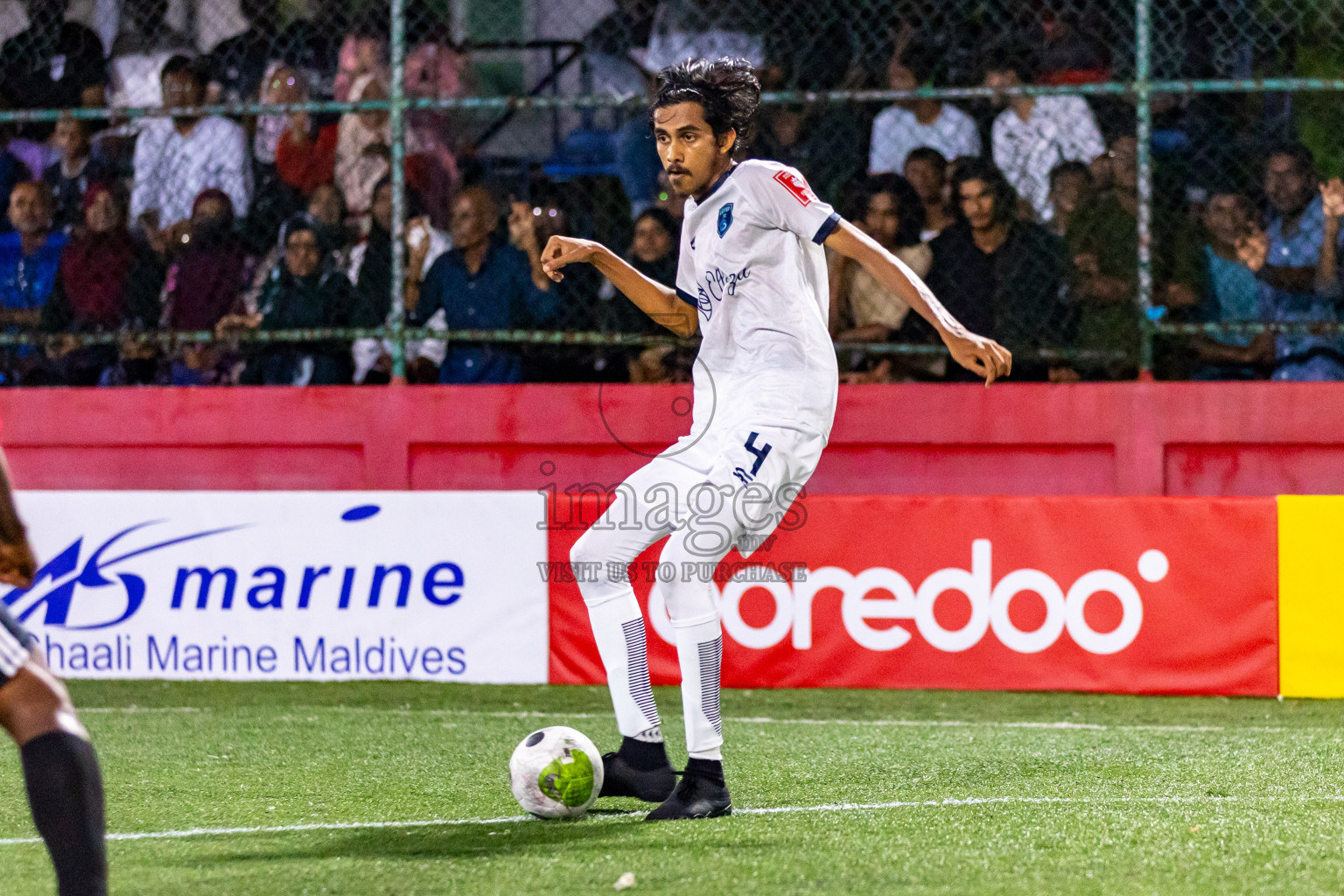 M. Raiymandhoo vs M. Veyvah in Day 19 of Golden Futsal Challenge 2024 was held on Friday, 2nd February 2024 in Hulhumale', Maldives Photos: Hassan Simah / images.mv