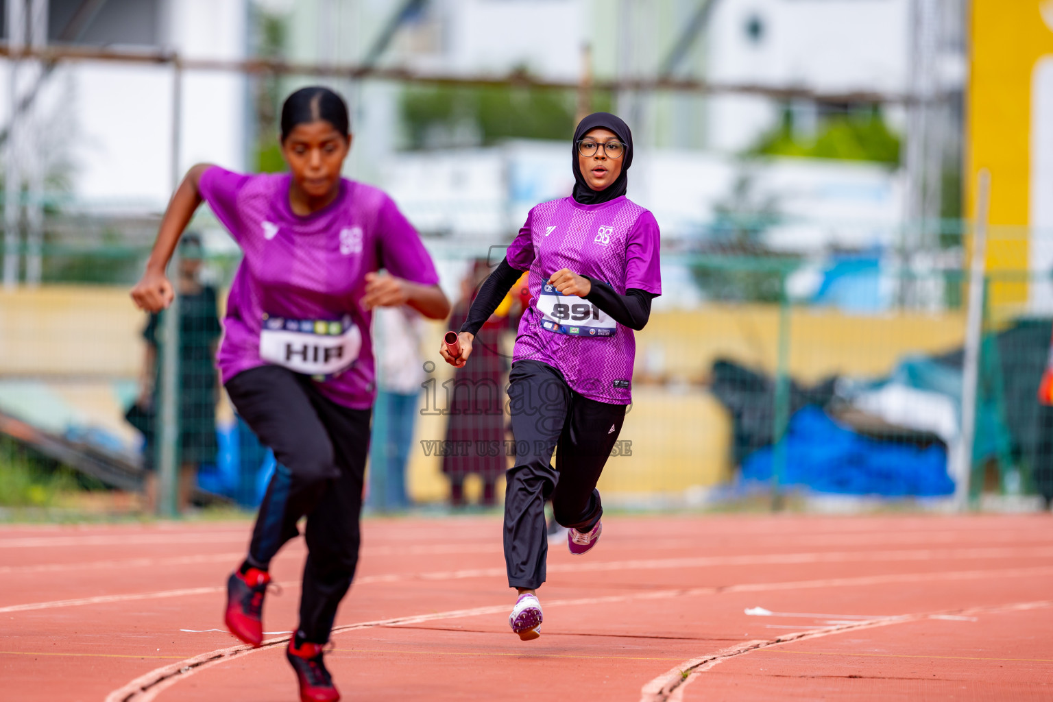 Day 6 of MWSC Interschool Athletics Championships 2024 held in Hulhumale Running Track, Hulhumale, Maldives on Thursday, 14th November 2024. Photos by: Nausham Waheed / Images.mv