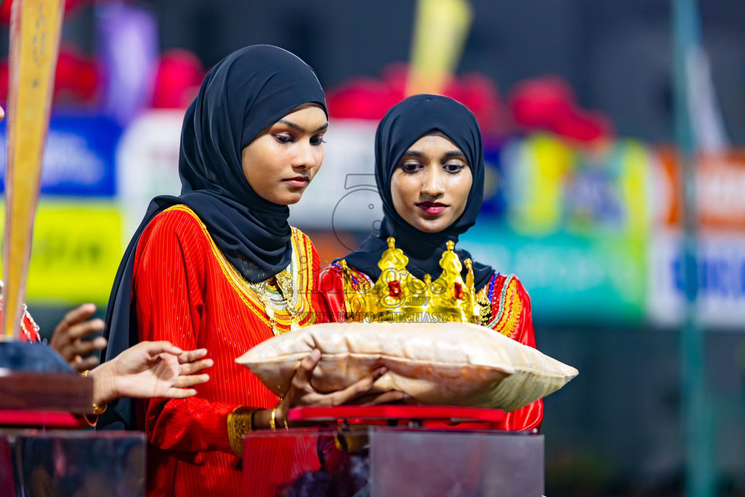 L. Gan VS B. Eydhafushi in the Finals of Golden Futsal Challenge 2024 which was held on Thursday, 7th March 2024, in Hulhumale', Maldives. 
Photos: Hassan Simah / images.mv