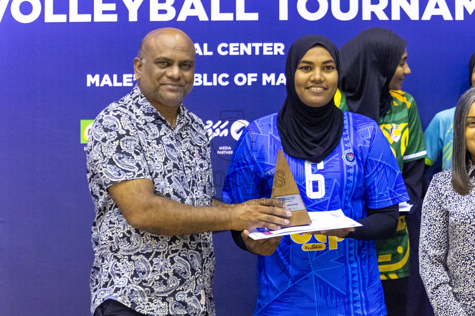 Final of Women's Division of Volleyball Association Cup 2023 held in Male', Maldives on Tuesday, 9th January 2024 at Social Center Indoor Hall Photos By: Nausham Waheed /images.mv