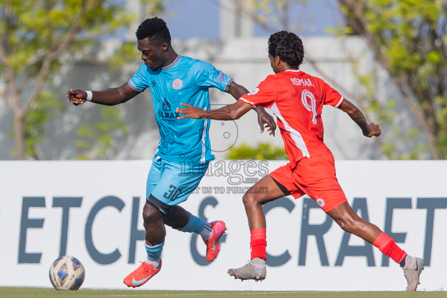 Semi Finals Match 01 Irumathi FC VS CC Sports Club in Day 7 of Eydhafushi Cup 2025 held in Eydhafushi Football Stadium at B. Eydhafushi, Maldives on Friday, 12th September 2025. Photos: Arif Rasheed / images.mv
