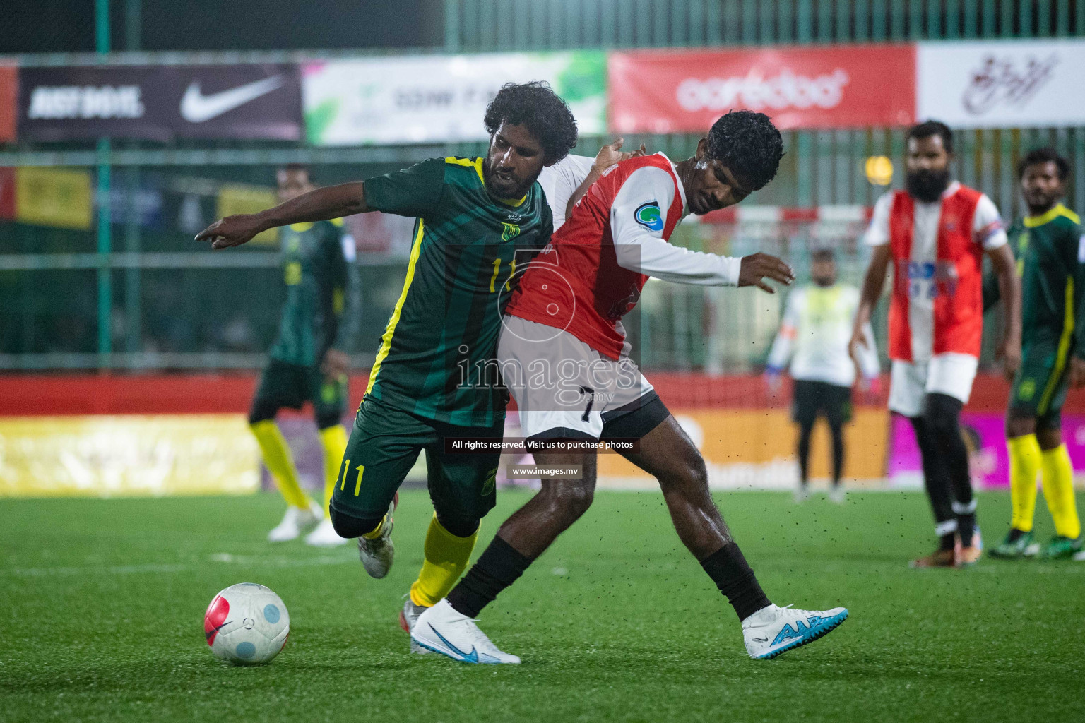 HDh. Vaikaradhoo vs Hdh. Nellaidhoo in Day 3 of Golden Futsal Challenge 2023 on 07 February 2023 in Hulhumale, Male, Maldives