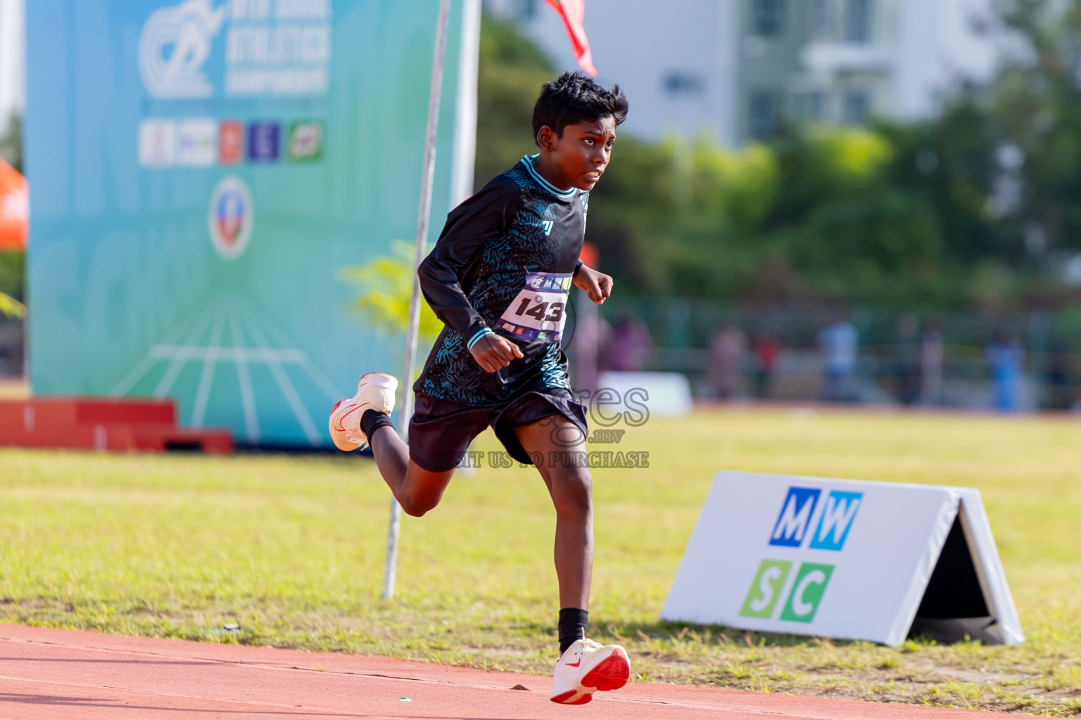 Day 4 of MWSC Interschool Athletics Championships 2024 held in Hulhumale Running Track, Hulhumale, Maldives on Tuesday, 12th November 2024. Photos by: Nausham Waheed / Images.mv