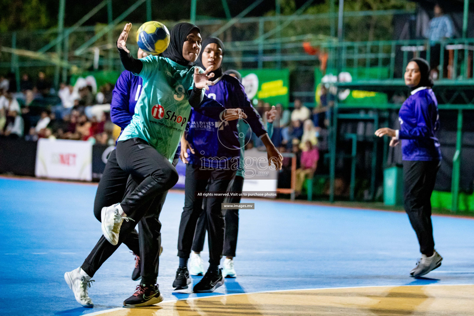 Day 8 of 7th Inter-Office/Company Handball Tournament 2023, held in Handball ground, Male', Maldives on Friday, 23rd September 2023 Photos: Hassan Simah/ Images.mv