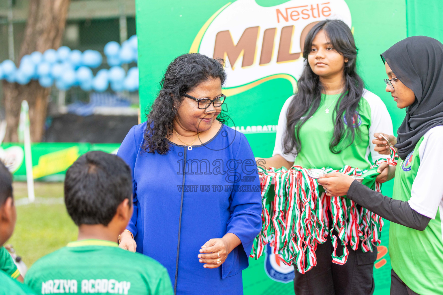 Final Day  of MILO Academy Championship 2024 - U12 was held at Henveiru Grounds in Male', Maldives on Thursday, 7th July 2024. Photos: Shuu Abdul Sattar / images.mv