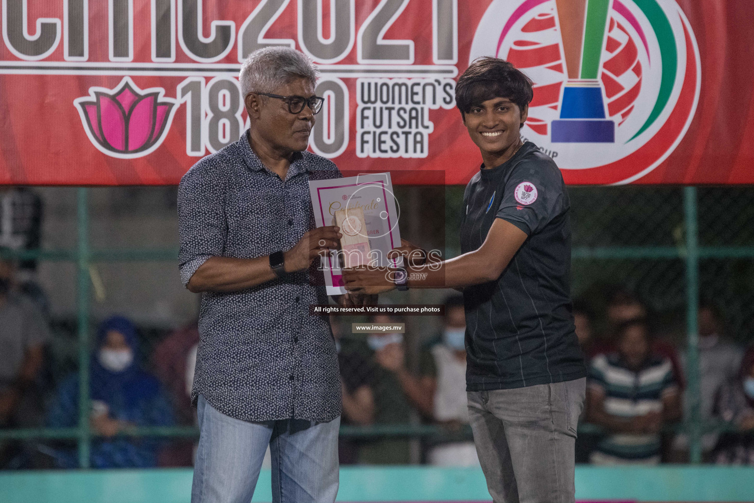 Ports Limited vs WAMCO - in the Finals 18/30 Women's Futsal Fiesta 2021 held in Hulhumale, Maldives on 18 December 2021. Photos by Nausham Waheed & Shuu Abdul Sattar