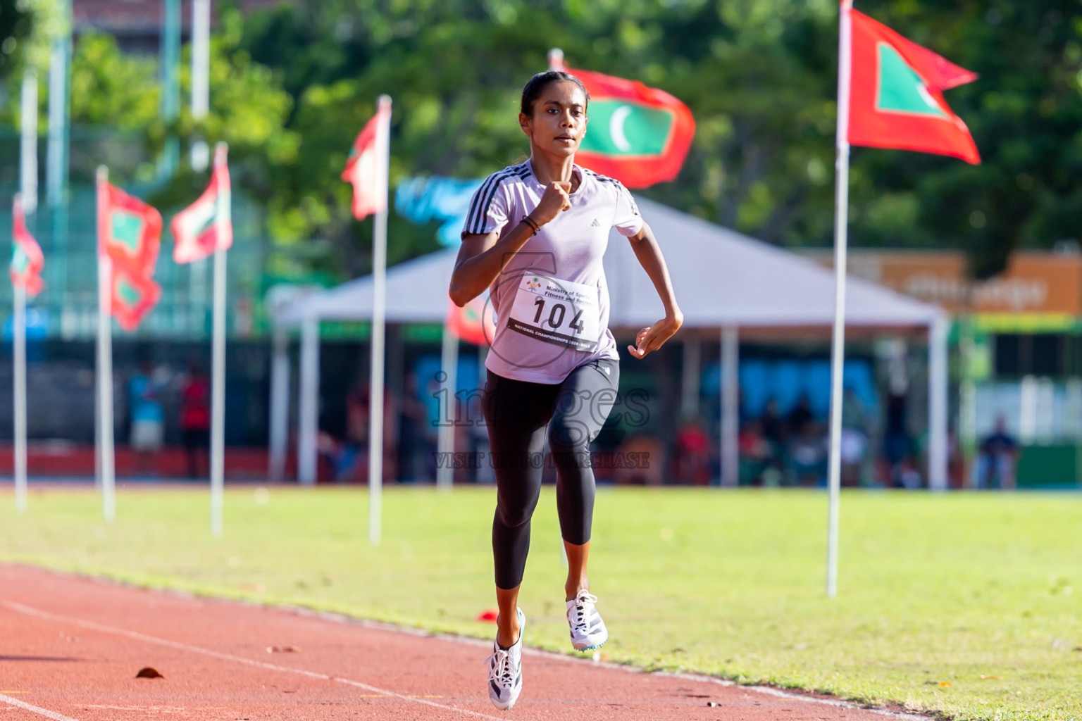 Day 1 of 33rd National Athletics Championship was held in Ekuveni Track at Male', Maldives on Thursday, 5th September 2024. Photos: Nausham Waheed / images.mv