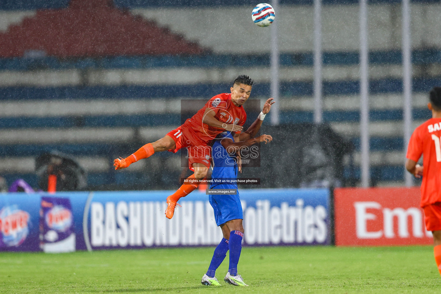 Nepal vs India in SAFF Championship 2023 held in Sree Kanteerava Stadium, Bengaluru, India, on Saturday, 24th June 2023. Photos: Hassan Simah / images.mv