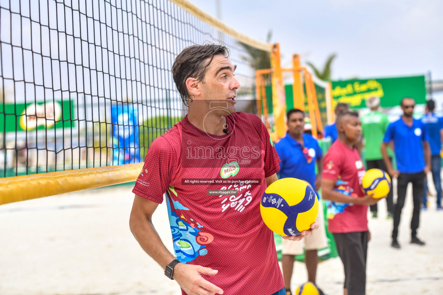 Vollyball players trainning session with Giba Photos by Nausham waheed