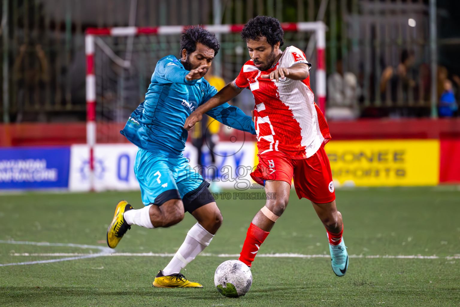 M Naalaafushi VS M Kolhufushi in Day 25 of Golden Futsal Challenge 2024 was held on Thursday , 8th February 2024 in Hulhumale', Maldives
Photos: Ismail Thoriq / images.mv