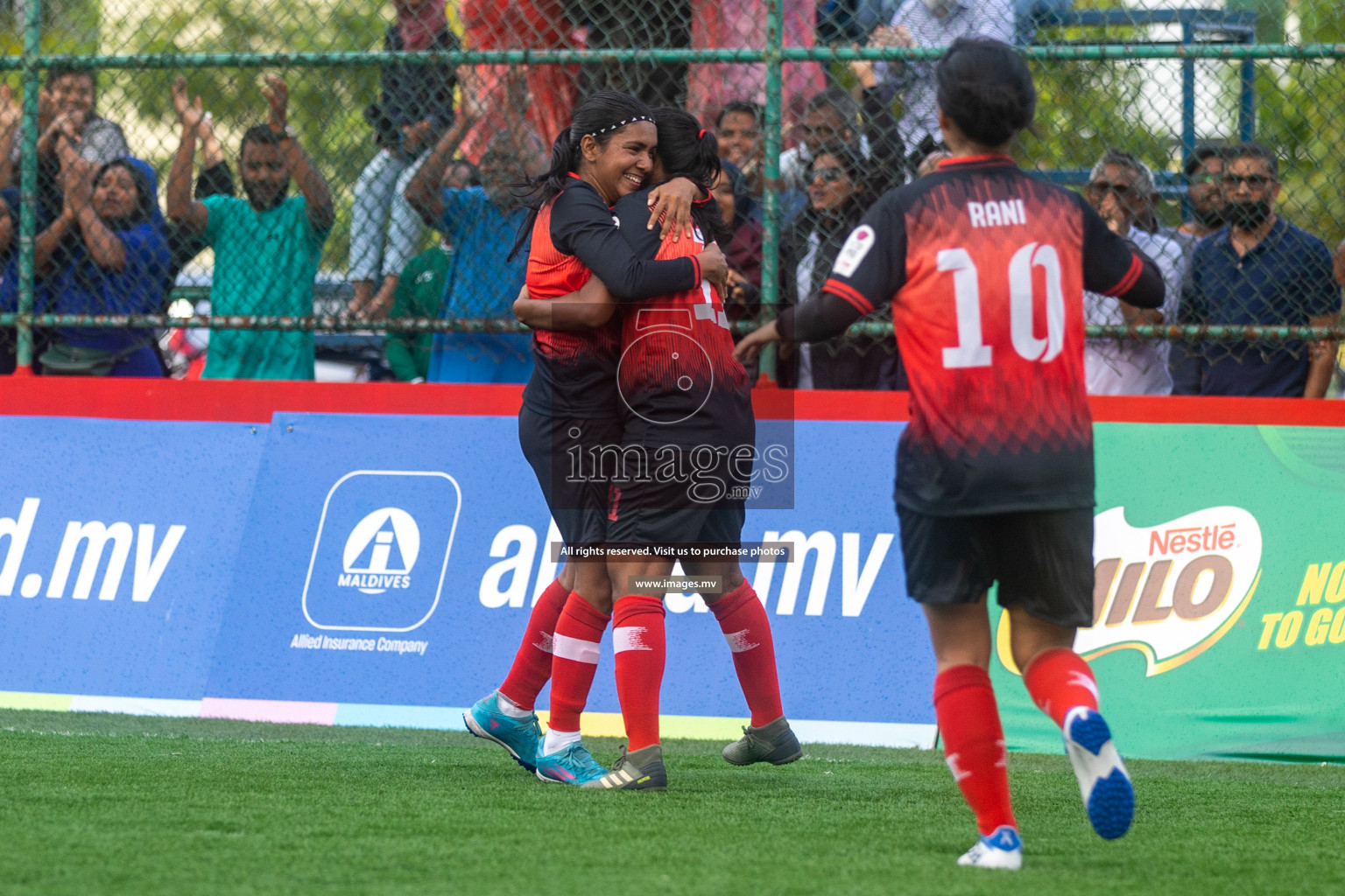 MPL vs Team Fenaka in Eighteen Thirty Women's Futsal Fiesta 2022 was held in Hulhumale', Maldives on Wednesday, 12th October 2022. Photos: Ismail Thoriq / images.mv