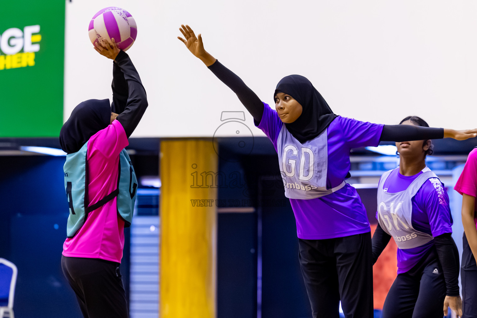 MV Netters vs Invicto SC in Day 7 of 24th Milo Netball Association Championship was held in Social Center at Male', Maldives on Sunday, 7th September 2025. Photos: Nausham Waheed / images.mv