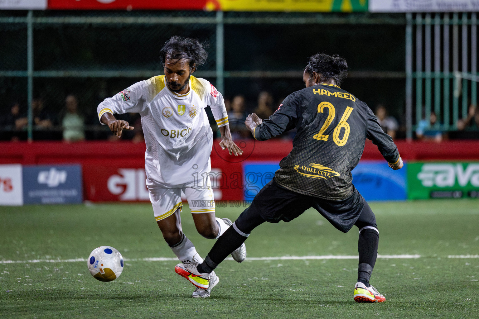 B Fehendhoo VS B Eydhafushi in Day 21 of Golden Futsal Challenge 2025 was held on Saturday, 25 January 2025, in Hulhumale', Maldives. 
Photos: Hassan Simah / images.mv