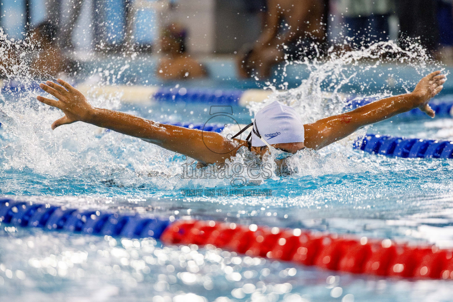 Day 4 of National Swimming Competition 2024 held in Hulhumale', Maldives on Monday, 16th December 2024. 
Photos: Hassan Simah / images.mv