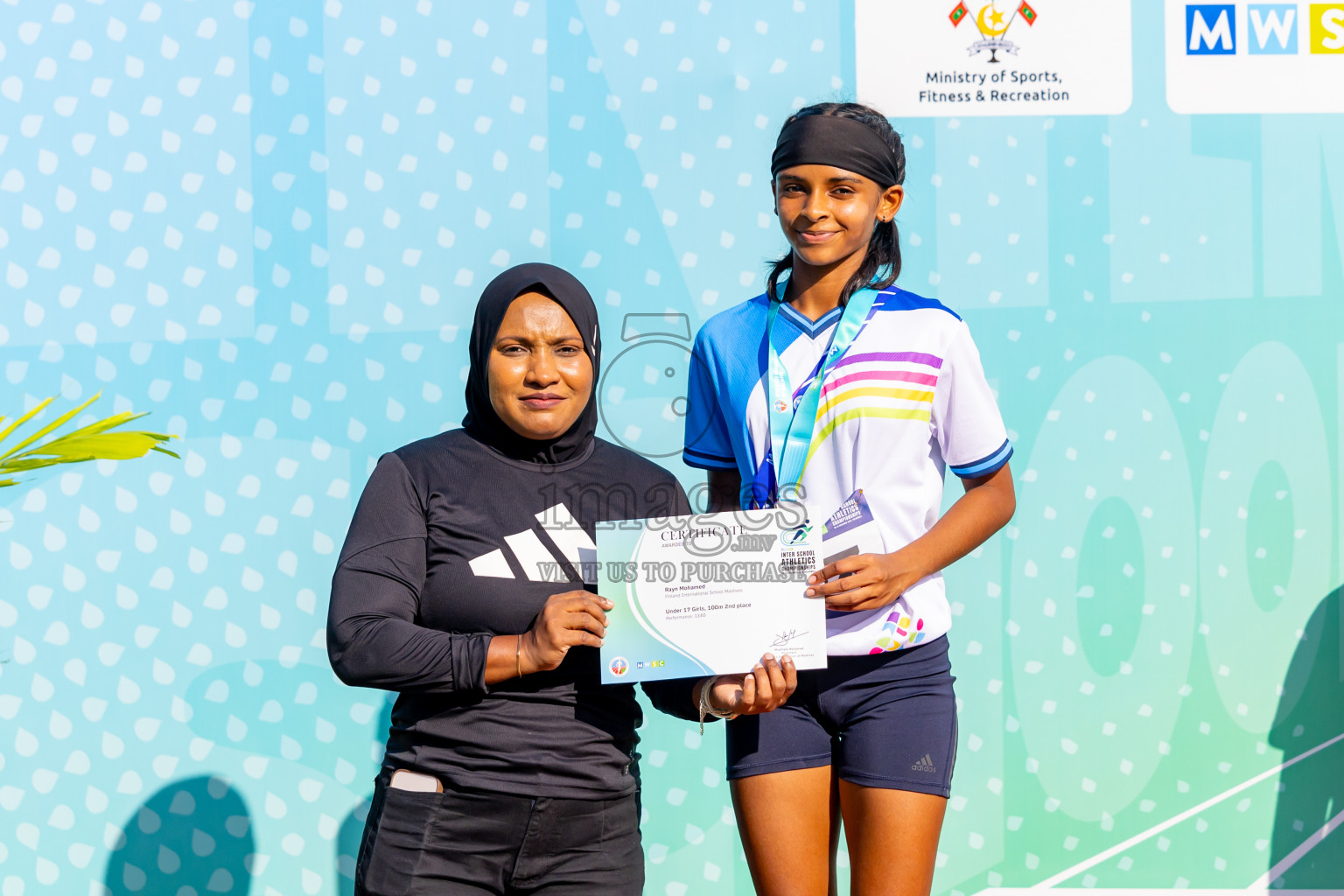 Day 3 of MWSC Interschool Athletics Championships 2024 held in Hulhumale Running Track, Hulhumale, Maldives on Monday, 11th November 2024. Photos by: Nausham Waheed / Images.mv