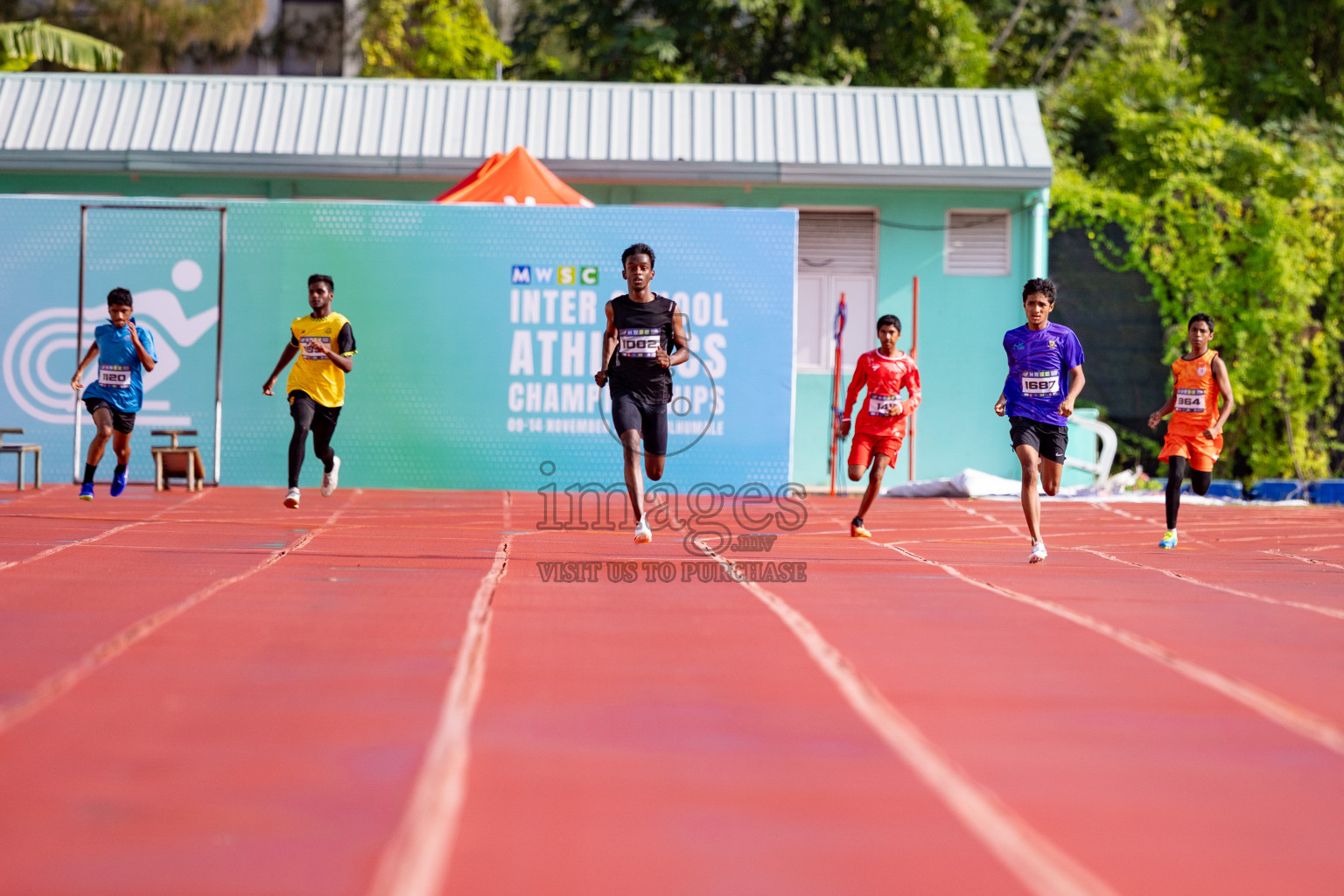 Day 3 of MWSC Interschool Athletics Championships 2024 held in Hulhumale Running Track, Hulhumale, Maldives on Monday, 11th November 2024. 
Photos by: Hassan Simah / Images.mv