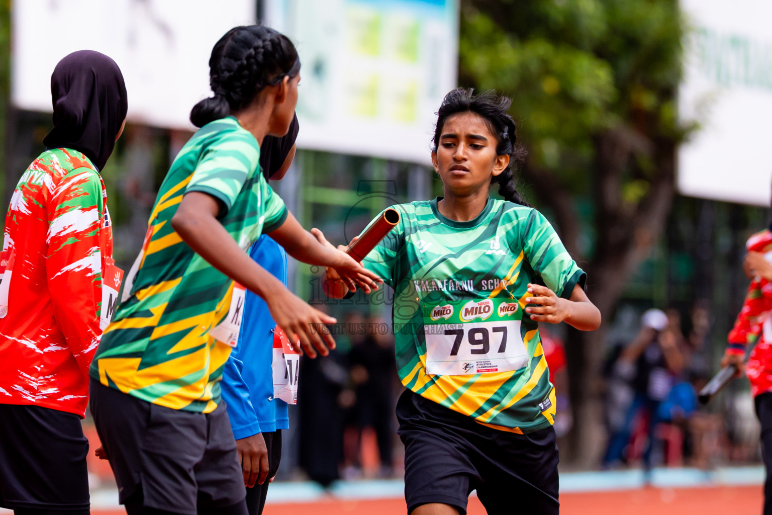 Day 6 of Inter-school Athletics Championship 2025 held in Ekuveni Synthetic Track, Male', Maldives on Sunday, 12th October 2025. Photos by: Nausham Waheed / Images.mv