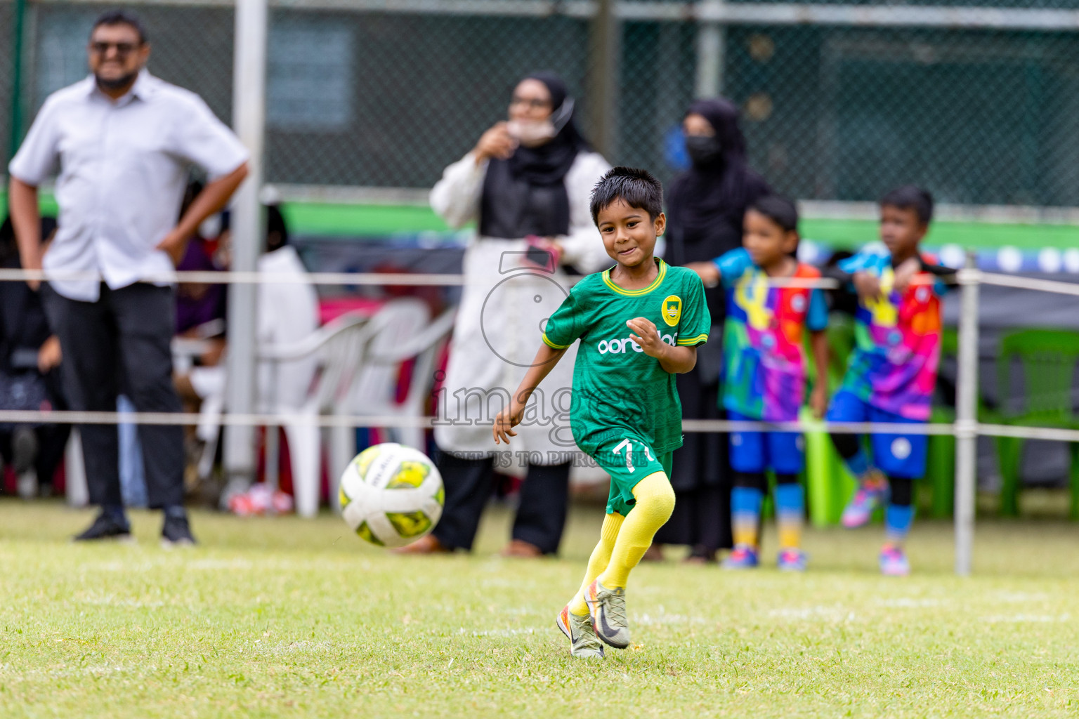 Day 1 of MILO SVAM Juniors 2025 (U-8) was held at Henveiru Stadium in Male', Maldives on Thursday, 26th June 2025. 
Photos: Hassan Simah / images.mv