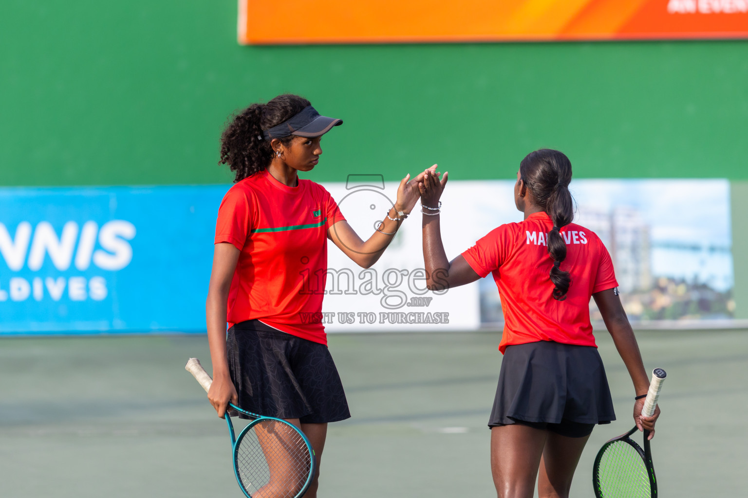 Day 4 of ATF Maldives Junior Open Tennis was held in Male' Tennis Court, Male', Maldives on Thursday, 12th December 2024. Photos: Nausham Waheed/ images.mv