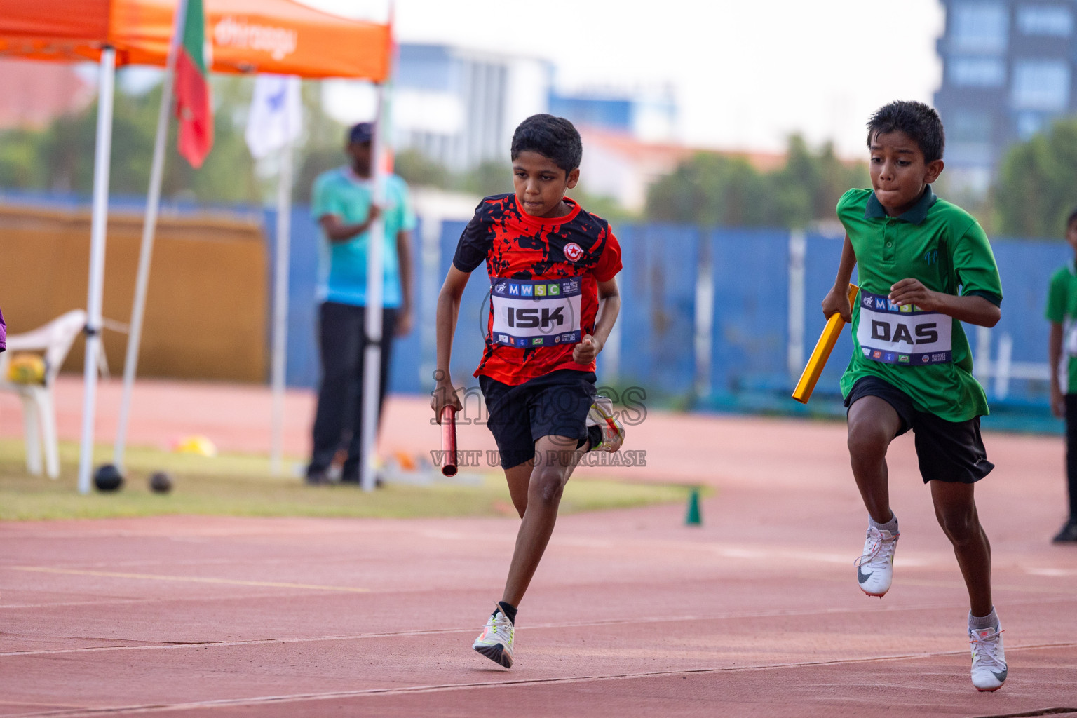 Day 5 of MWSC Interschool Athletics Championships 2024 held in Hulhumale Running Track, Hulhumale, Maldives on Wednesday, 13th November 2024. Photos by: Ismail Thoriq / Images.mv