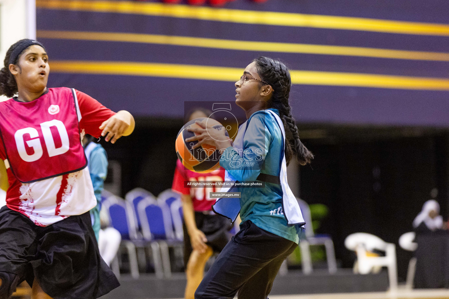 Final of 24th Interschool Netball Tournament 2023 was held in Social Center, Male', Maldives on 7th November 2023. Photos: Nausham Waheed / images.mv