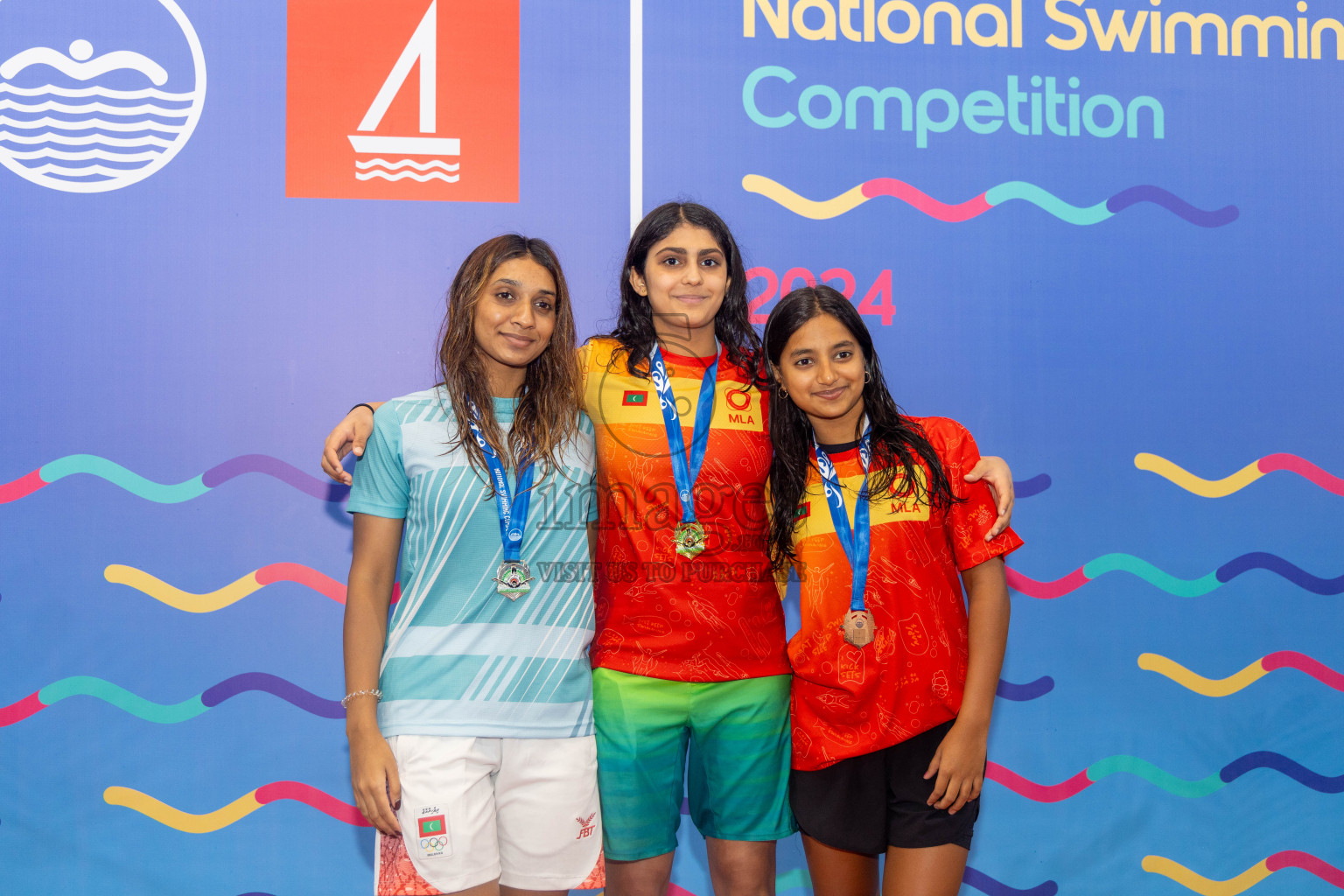 Day 6 of National Swimming Competition 2024 held in Hulhumale', Maldives on Wednesday, 18th December 2024. Photos: Mohamed Mahfooz Moosa / images.mv