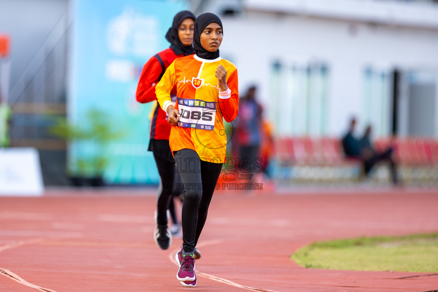 Day 2 of MWSC Interschool Athletics Championships 2024 held in Hulhumale Running Track, Hulhumale, Maldives on Sunday, 10th November 2024. Photos by: Ismail Thoriq / Images.mv